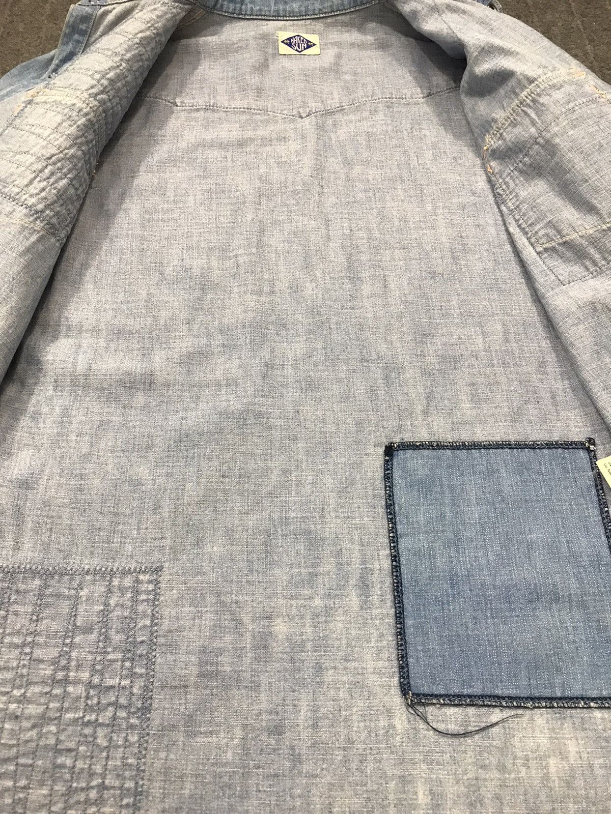 Japanese Brand × Vintage Vintage Naked Sun Snap Button Custom Patchwork Denim Design Size US S / EU 44-46 / 1 - 7 Thumbnail