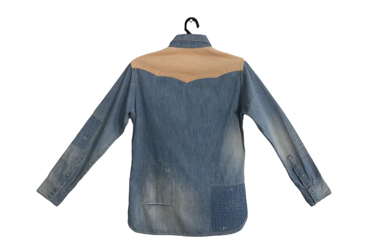 Japanese Brand × Vintage Vintage Naked Sun Snap Button Custom Patchwork Denim Design Size US S / EU 44-46 / 1 - 2 Thumbnail