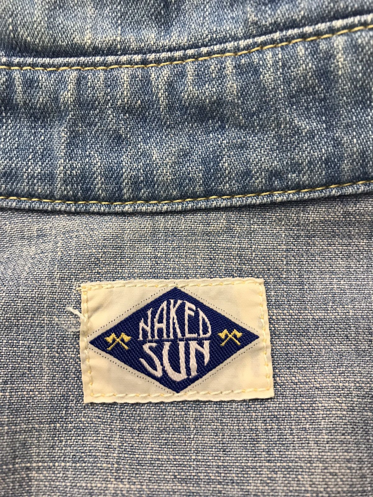 Japanese Brand × Vintage Vintage Naked Sun Snap Button Custom Patchwork Denim Design Size US S / EU 44-46 / 1 - 8 Thumbnail