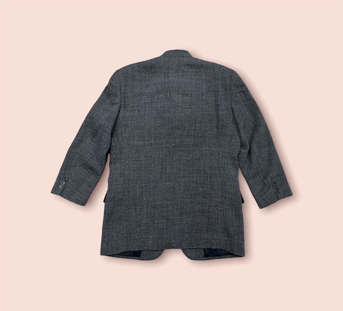 Issey Miyake × Vintage ISSEY MIYAKE PRODUCTS STAND COLLAR BUTTON MESH BLAZER JACKET Size US L / EU 52-54 / 3 - 9 Thumbnail
