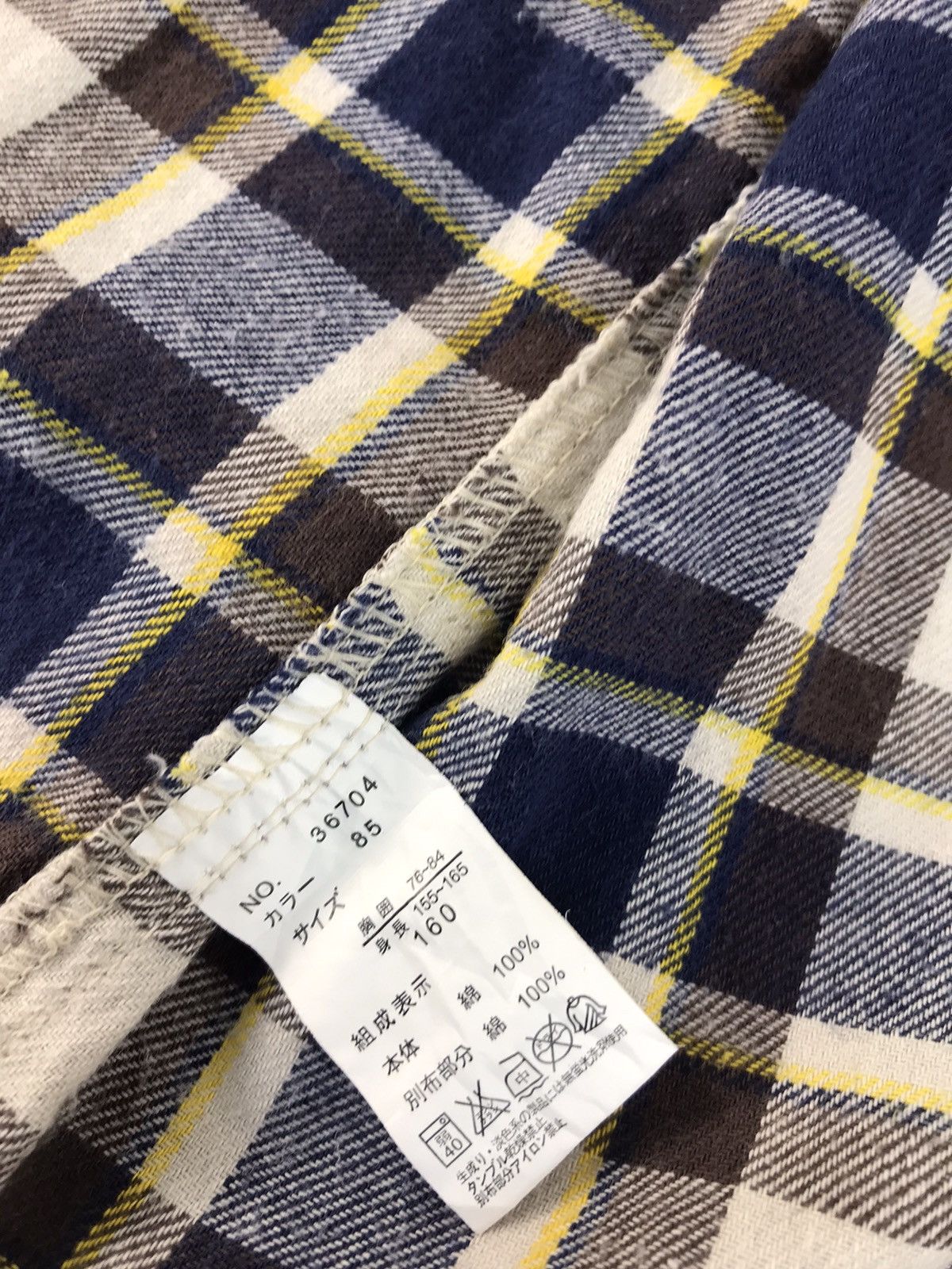 Flannel × Vintage × Wrangler Vtg Flannel Plaid Wrangler Since 1904 Snap Button Design Size US S / EU 44-46 / 1 - 8 Thumbnail