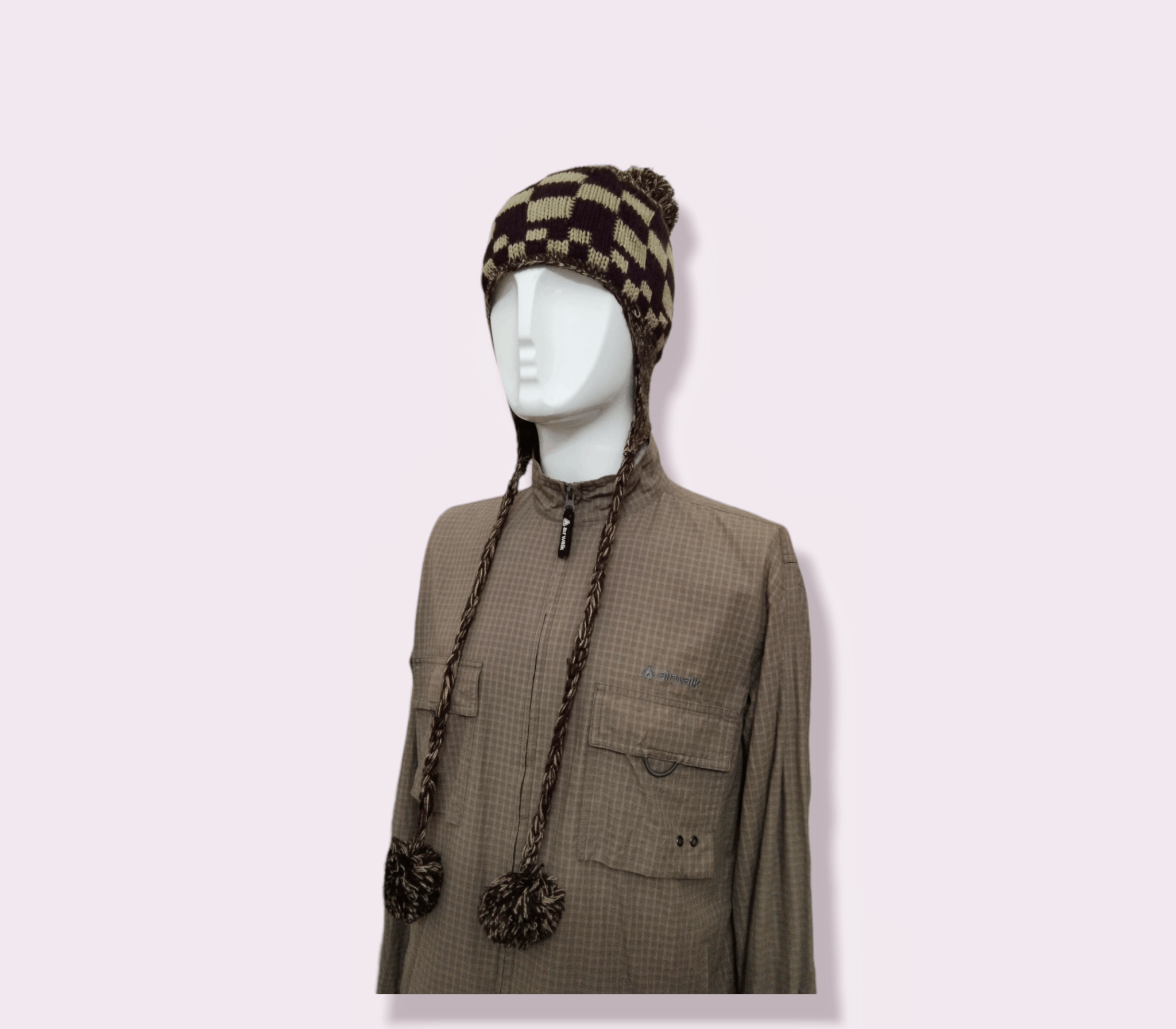 Other VINTAGE KNITTED EARMUFF BEANIE HAT JAPAN Size ONE SIZE - 3 Thumbnail