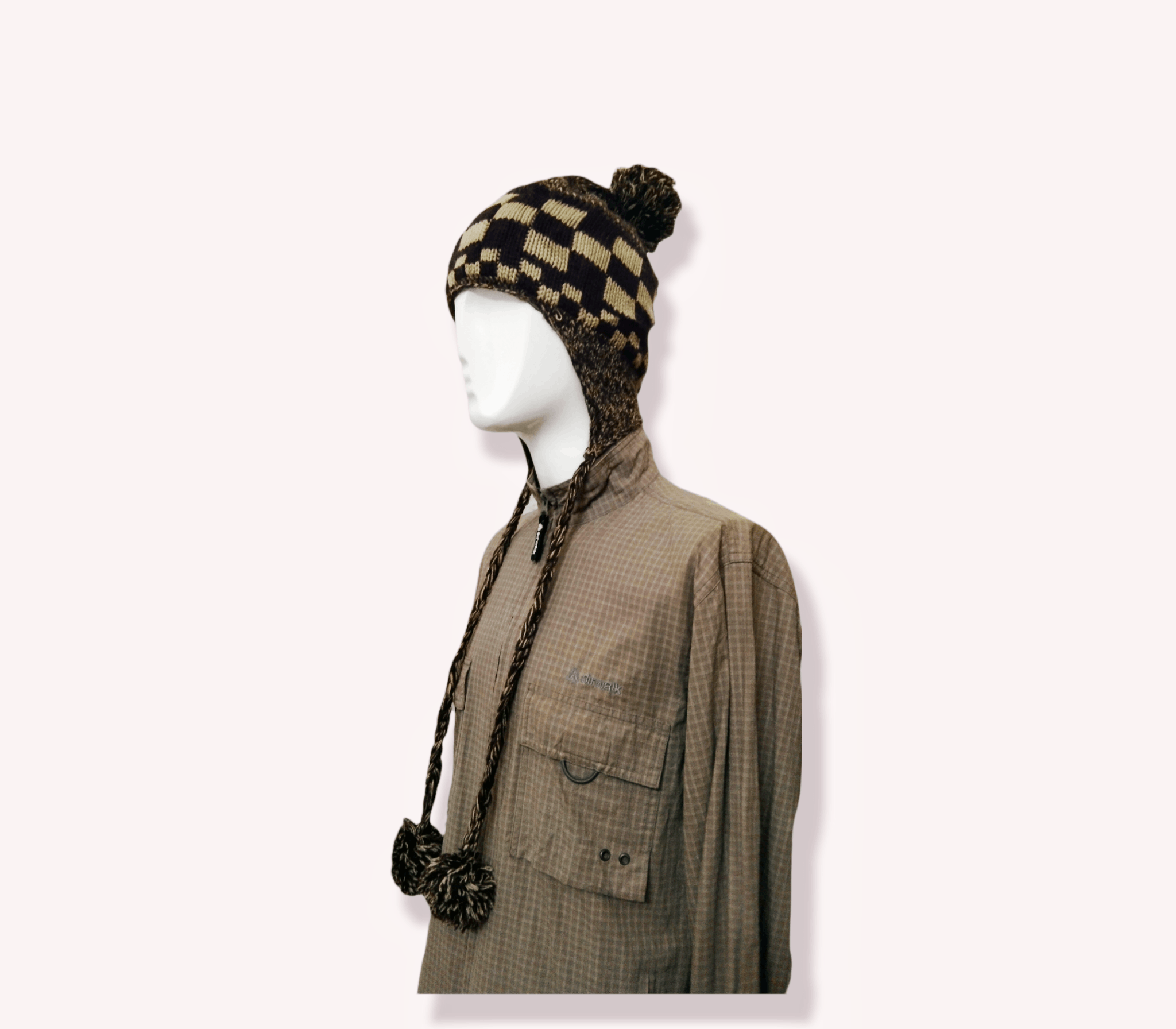 Other VINTAGE KNITTED EARMUFF BEANIE HAT JAPAN Size ONE SIZE - 2 Thumbnail