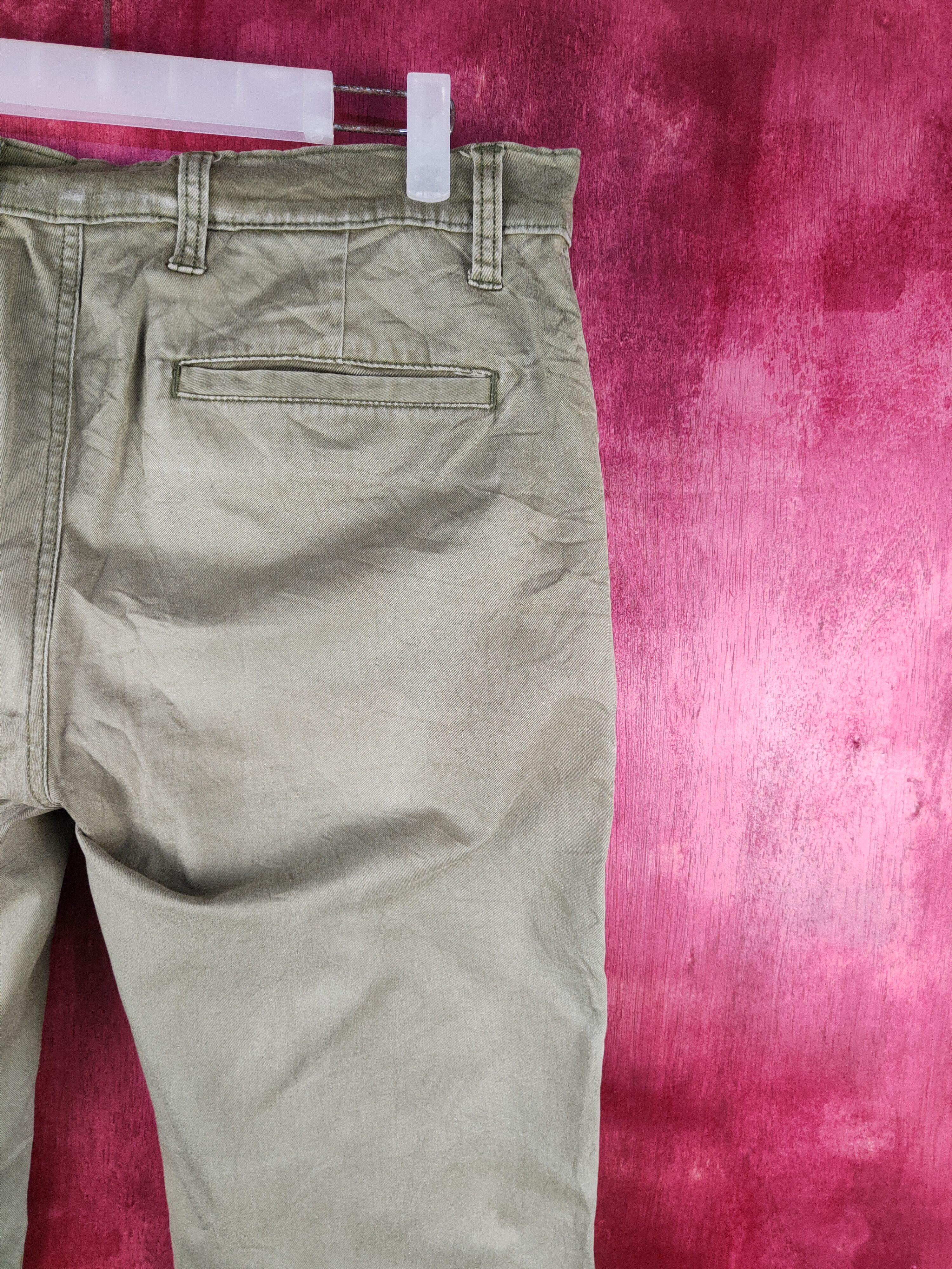 Japanese Brand × Vintage Japanese Brand Olive faded Casual Pants #S741 Size US 35 - 10 Thumbnail