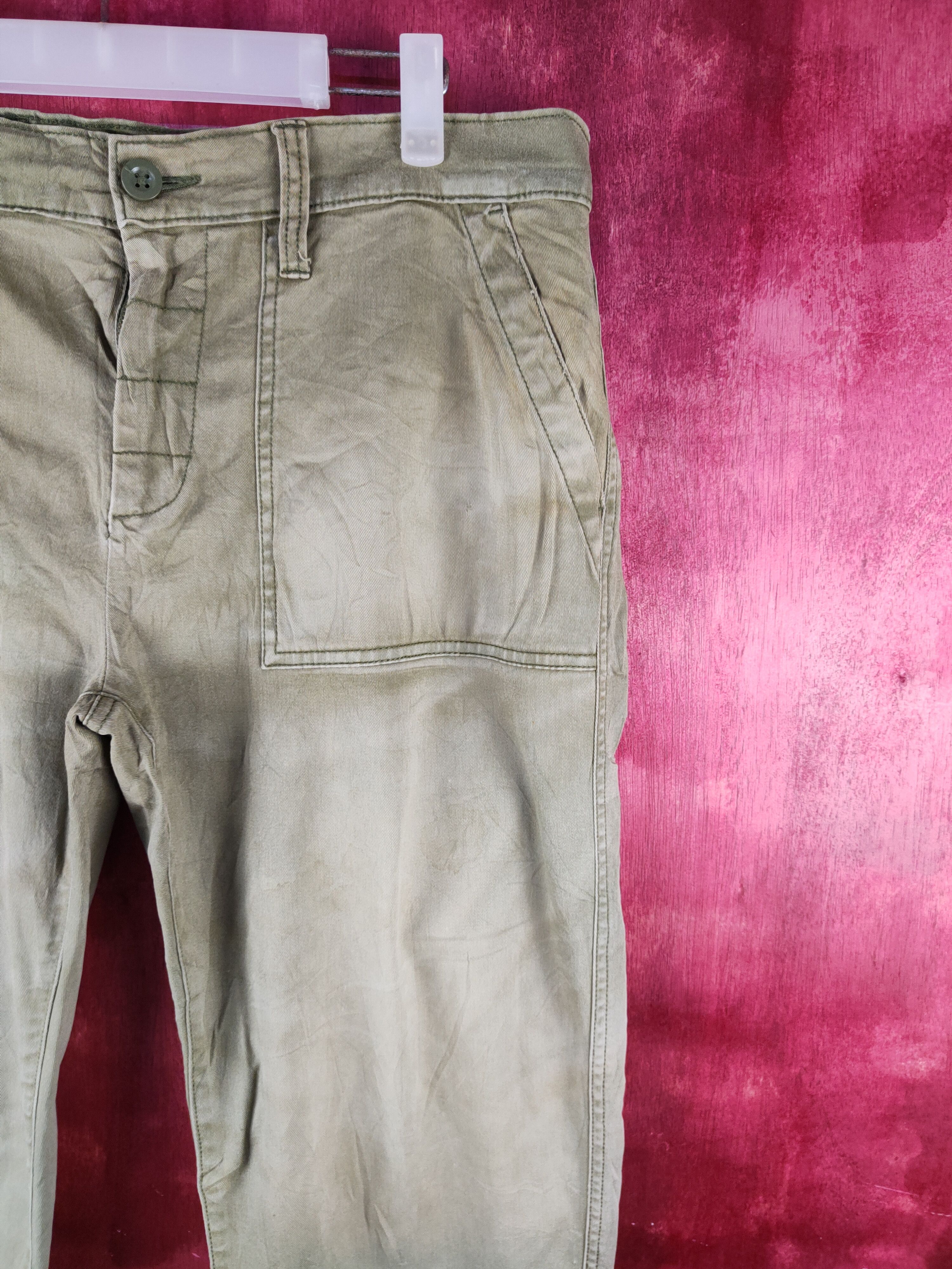 Japanese Brand × Vintage Japanese Brand Olive faded Casual Pants #S741 Size US 35 - 5 Thumbnail