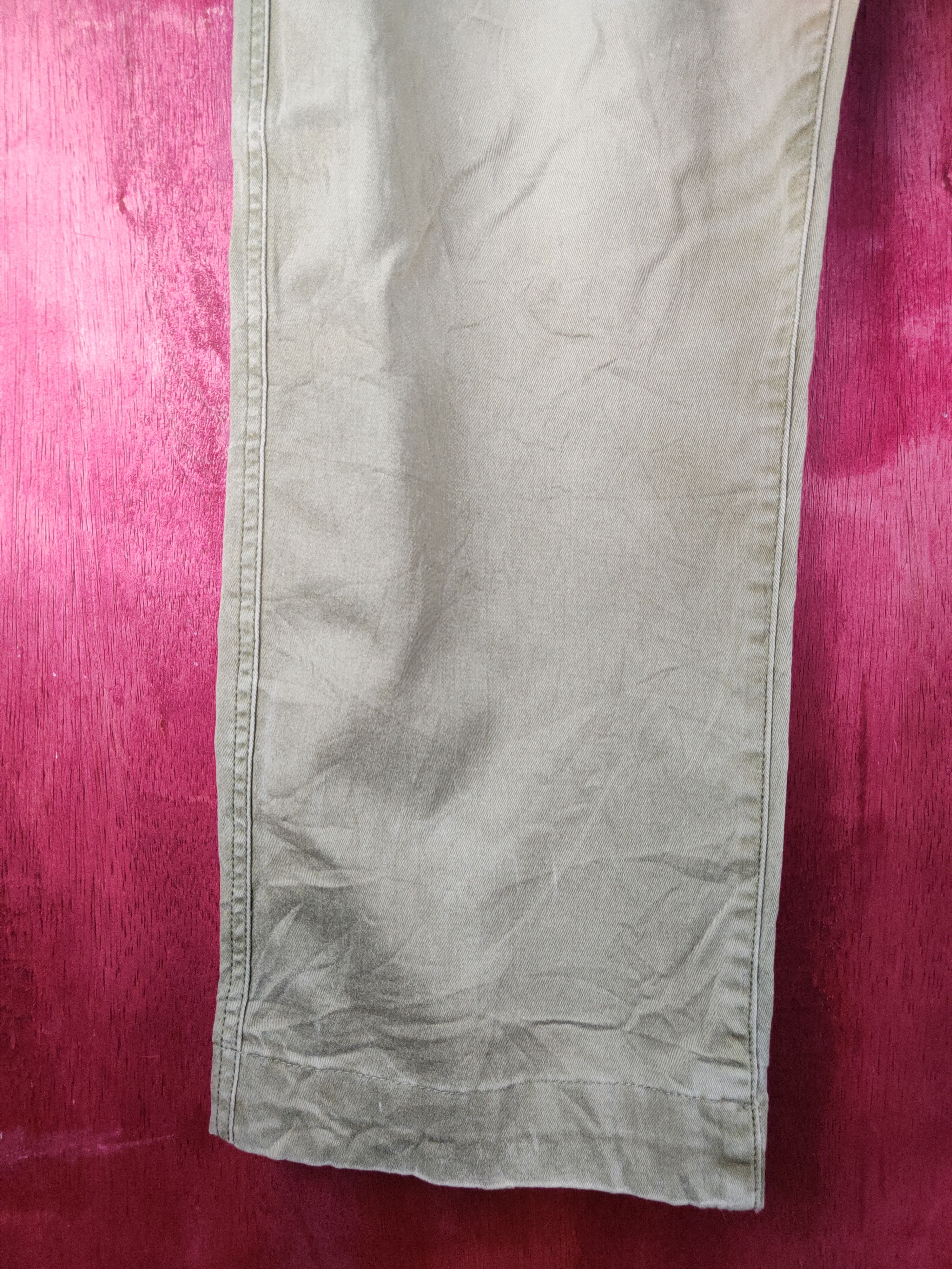 Japanese Brand × Vintage Japanese Brand Olive faded Casual Pants #S741 Size US 35 - 4 Thumbnail