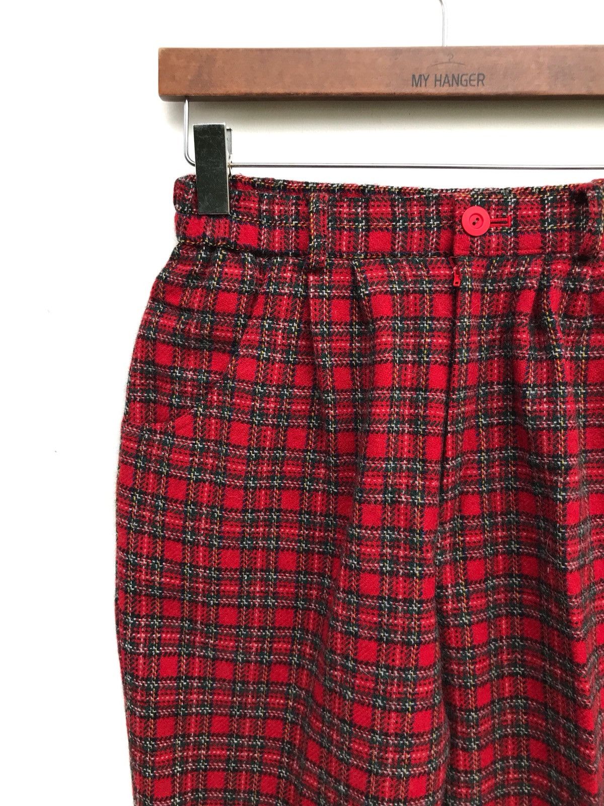 Japanese Brand × Vintage Vintage Tartan Checked Plaid Made In Japan Pants Size US 26 / EU 42 - 3 Thumbnail