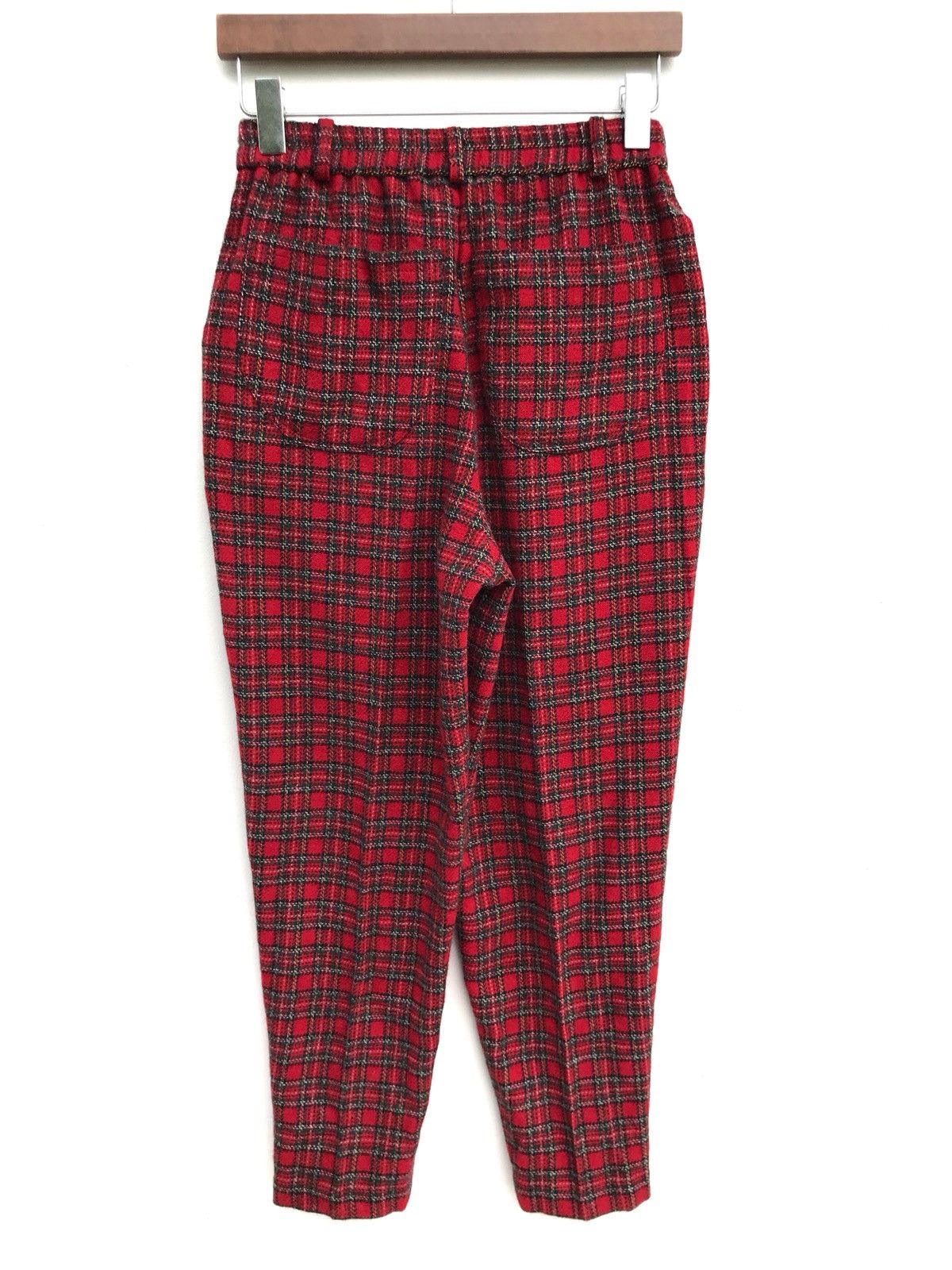Japanese Brand × Vintage Vintage Tartan Checked Plaid Made In Japan Pants Size US 26 / EU 42 - 2 Thumbnail