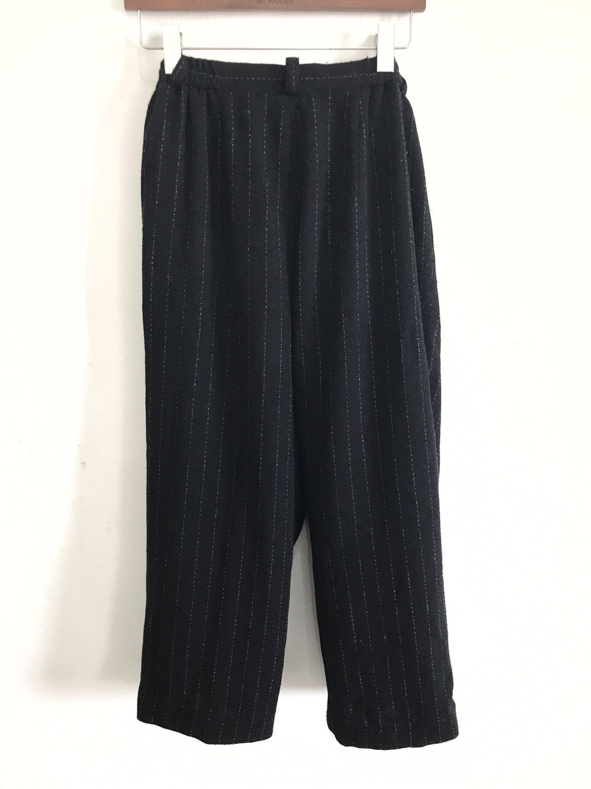 Japanese Brand × Vintage I Am Myself Studio:A High Waist Gabardine Wool Size US 27 - 3 Thumbnail