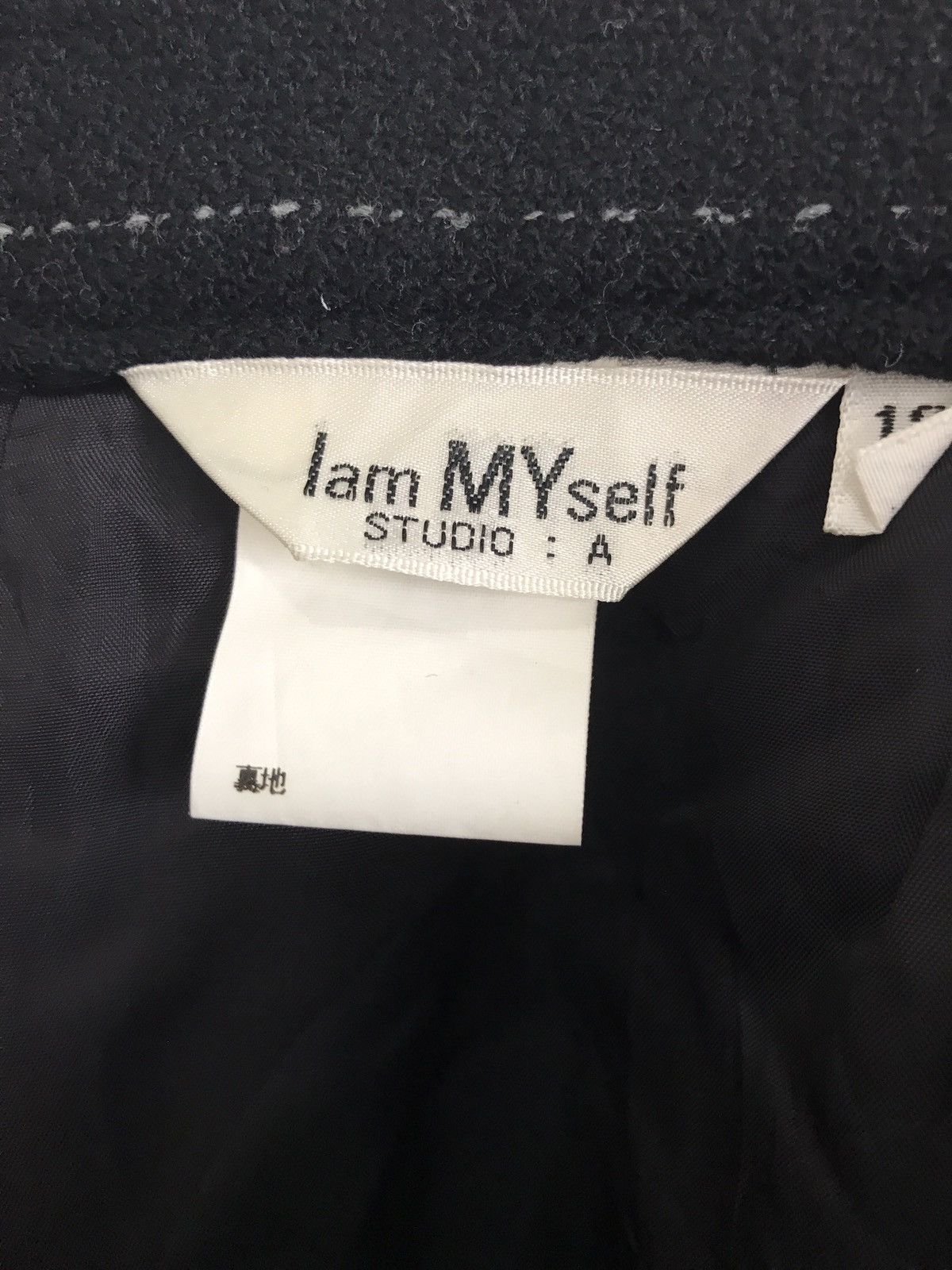 Japanese Brand × Vintage I Am Myself Studio:A High Waist Gabardine Wool Size US 27 - 4 Thumbnail