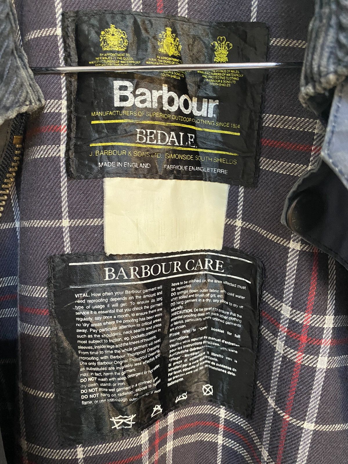 Barbour Barbour Classic Bedale A100 Wax Jacket Made in England Size US L / EU 52-54 / 3 - 8 Thumbnail