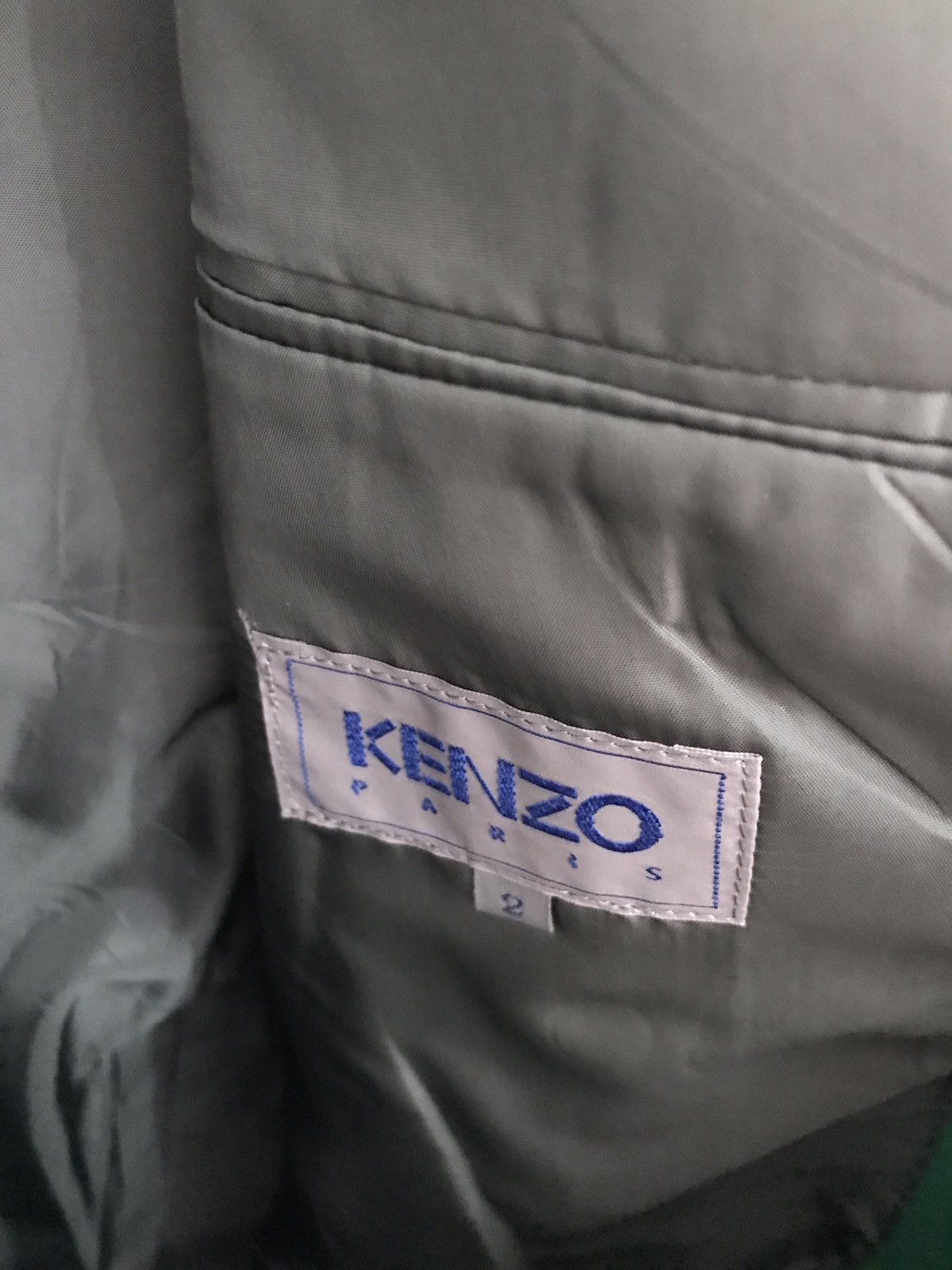 Kenzo KENZO Paris Wool Green Coat Jacket Size 40S - 3 Thumbnail