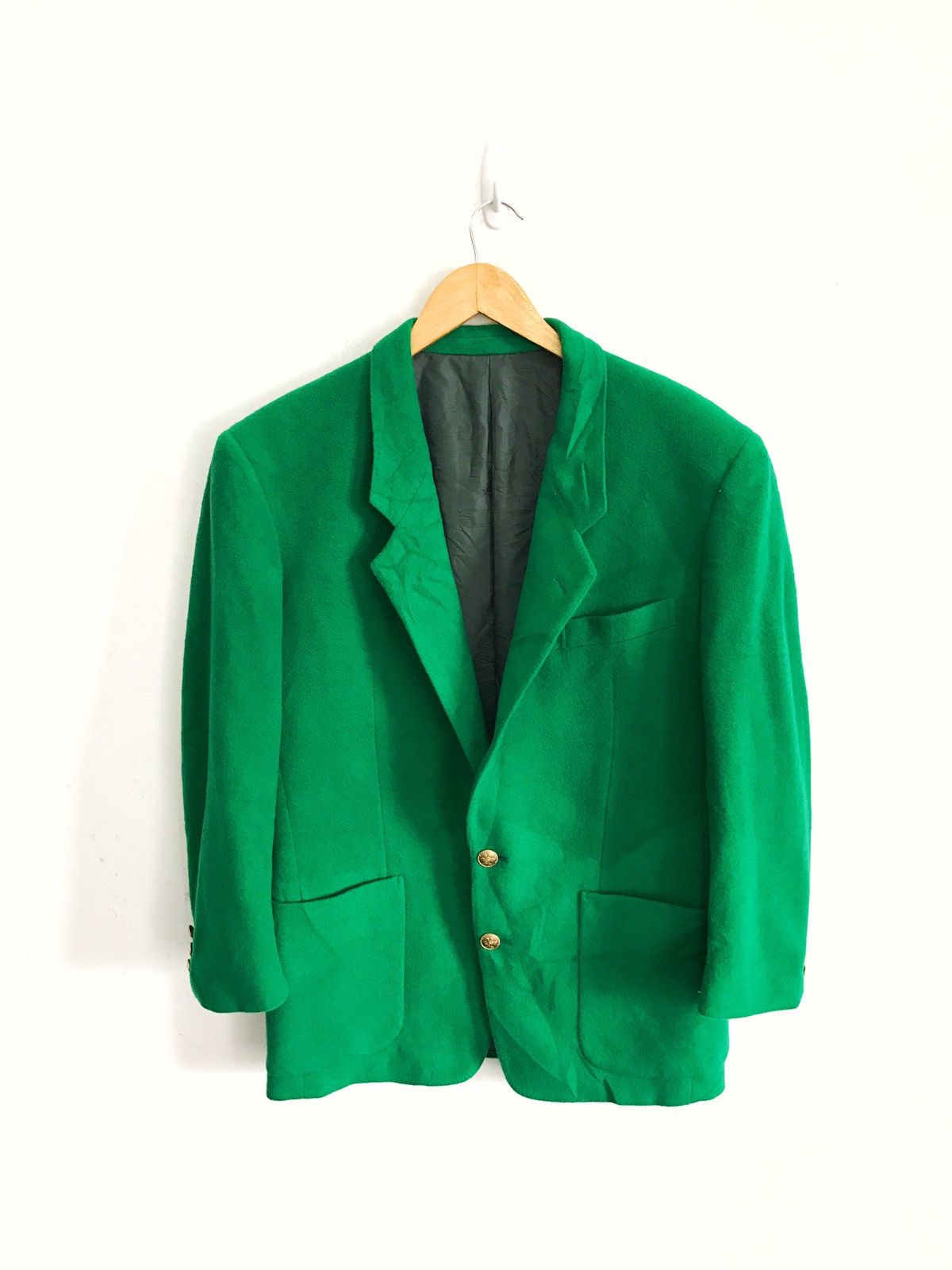 Kenzo KENZO Paris Wool Green Coat Jacket Size 40S - 1 Thumbnail