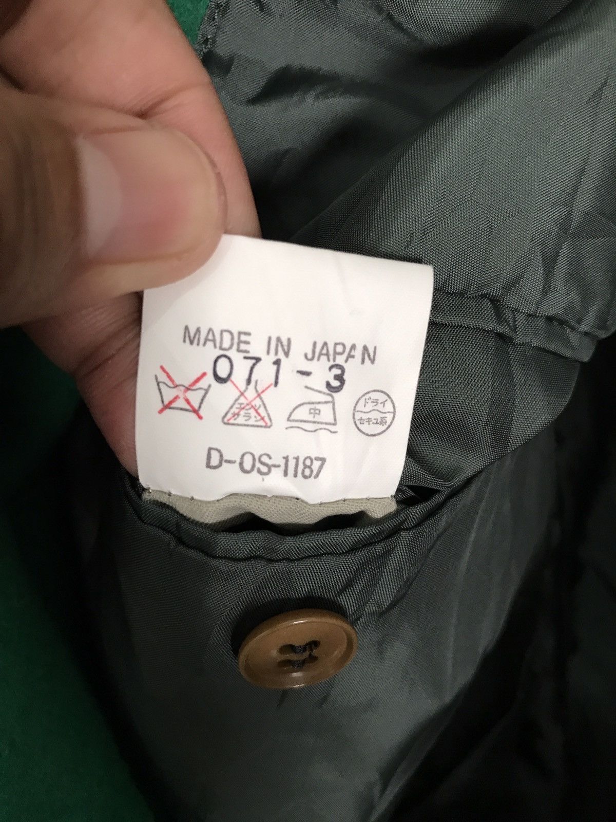 Kenzo KENZO Paris Wool Green Coat Jacket Size 40S - 4 Thumbnail