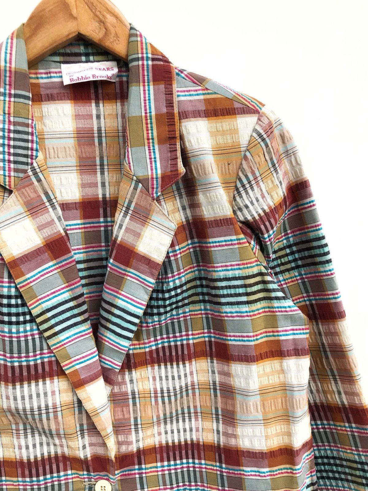 Sears × Vintage Vintage Sears By Bobbie Brooks Checked Plaid Jacket Size US S / EU 44-46 / 1 - 4 Thumbnail