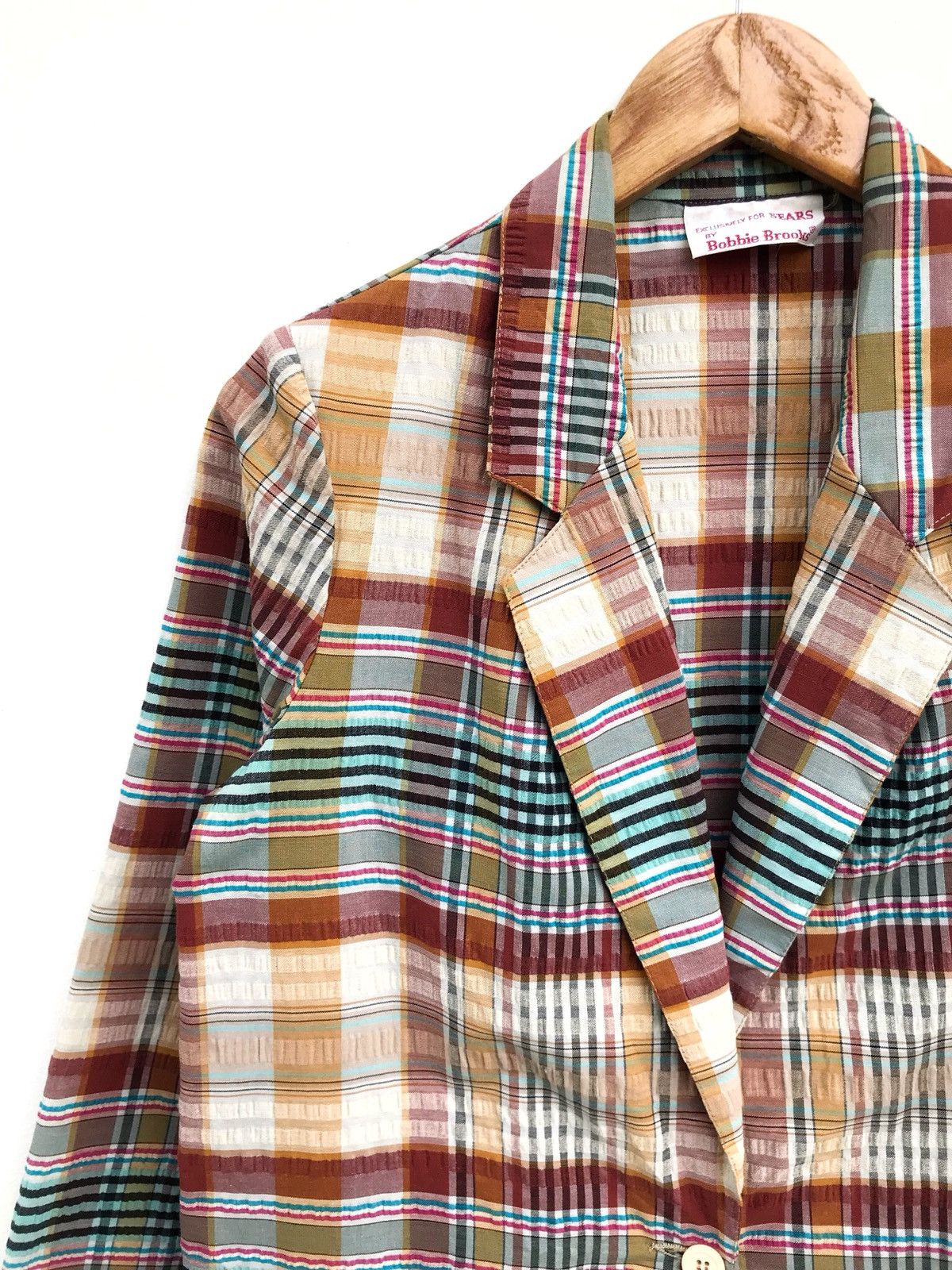 Sears × Vintage Vintage Sears By Bobbie Brooks Checked Plaid Jacket Size US S / EU 44-46 / 1 - 3 Thumbnail