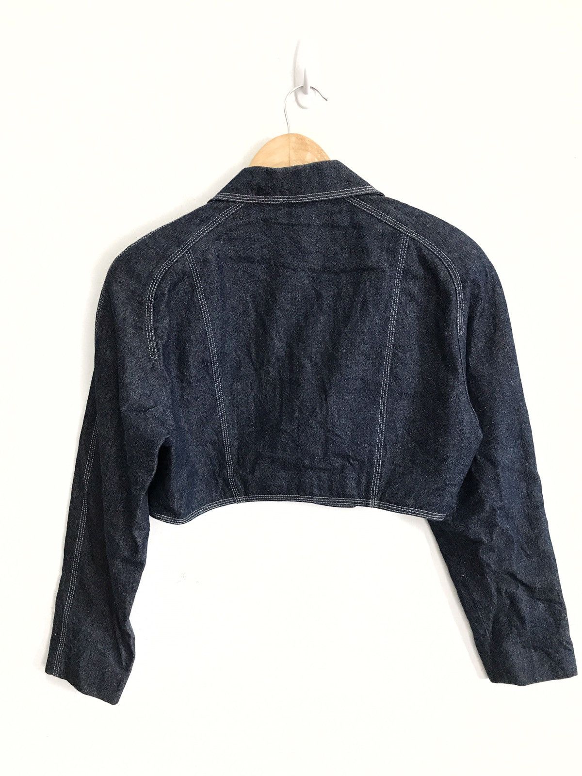 Courreges Courreges Denim Crop Jacket Size US S / EU 44-46 / 1 - 3 Thumbnail