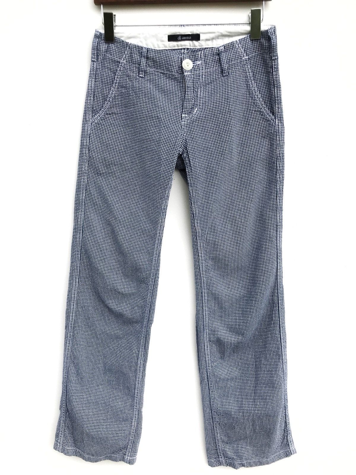 Japanese Brand × Johnbull John Bull Houndstooth Checked Cropped Trousers Pants Size US 28 / EU 44 - 2 Thumbnail