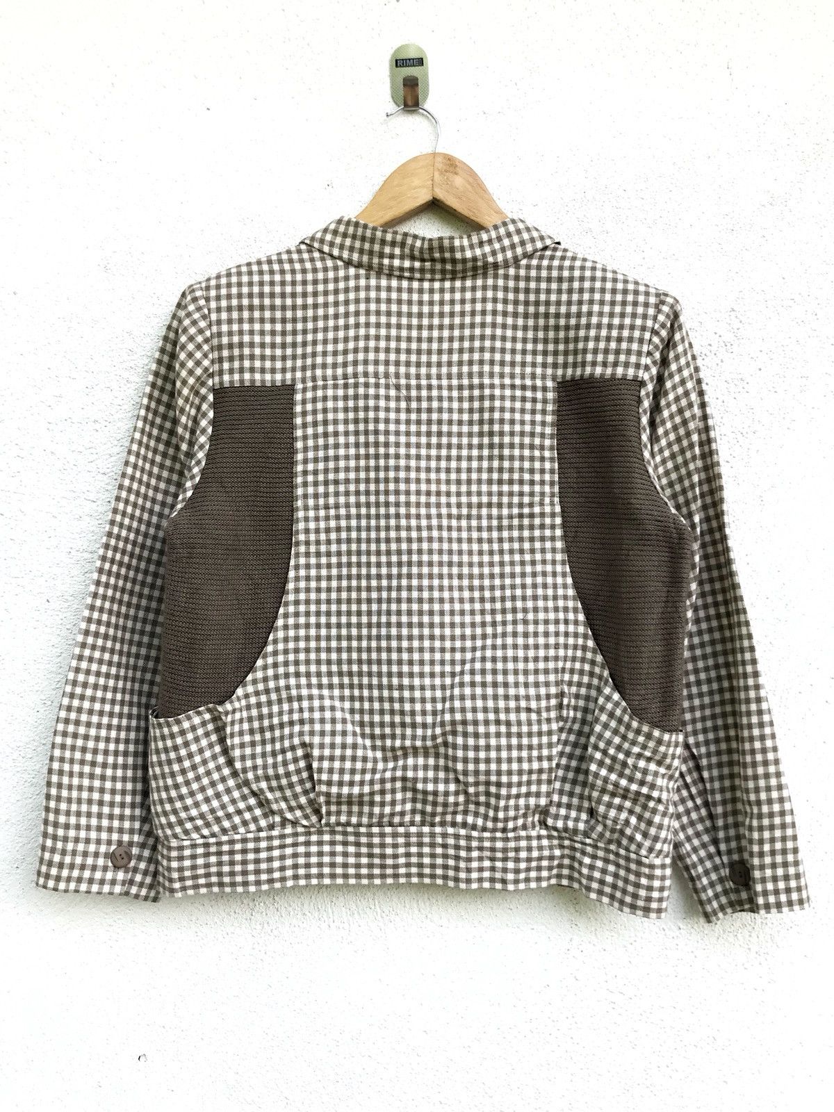 Japanese Brand × Vintage Vintage Made In Japan Pinore Checked Plaid Button Jacket Size US M / EU 48-50 / 2 - 2 Thumbnail