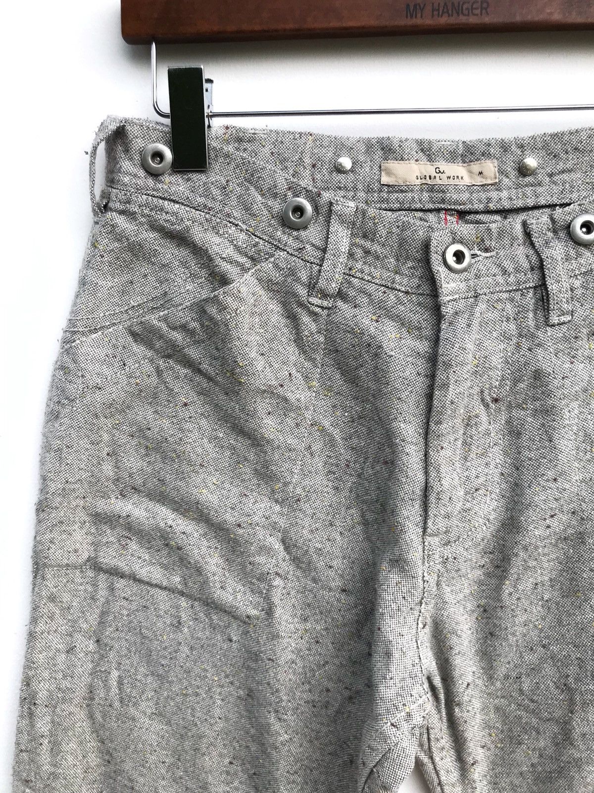 Global Work × Japanese Brand Global Work Wool Military Army Workwear Boiled Pants Size US 30 / EU 46 - 2 Thumbnail