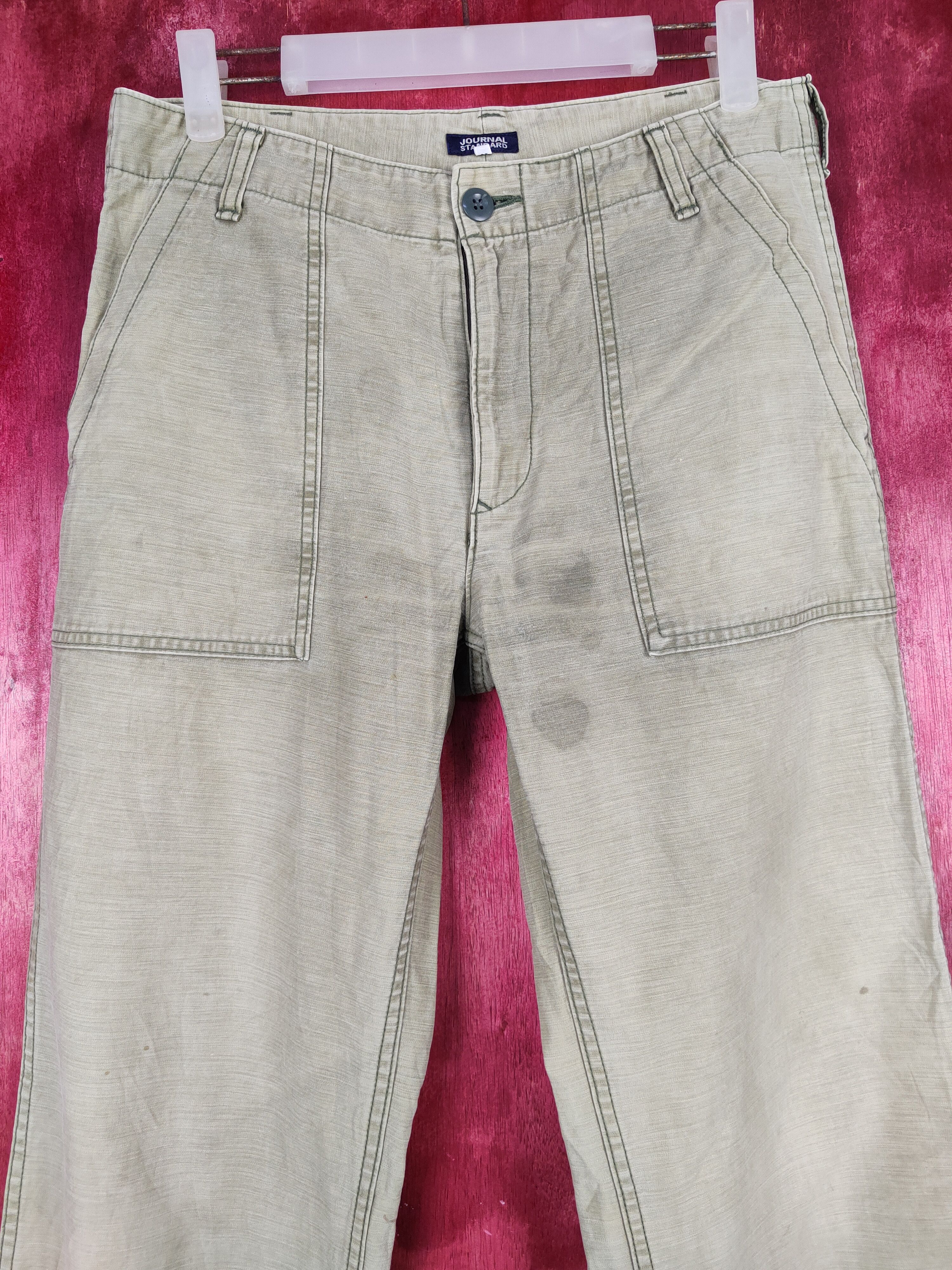 Japanese Brand × Journal Standard Journal Standard Olive Multipocket Casual Pants #S772 Size US 30 / EU 46 - 2 Thumbnail