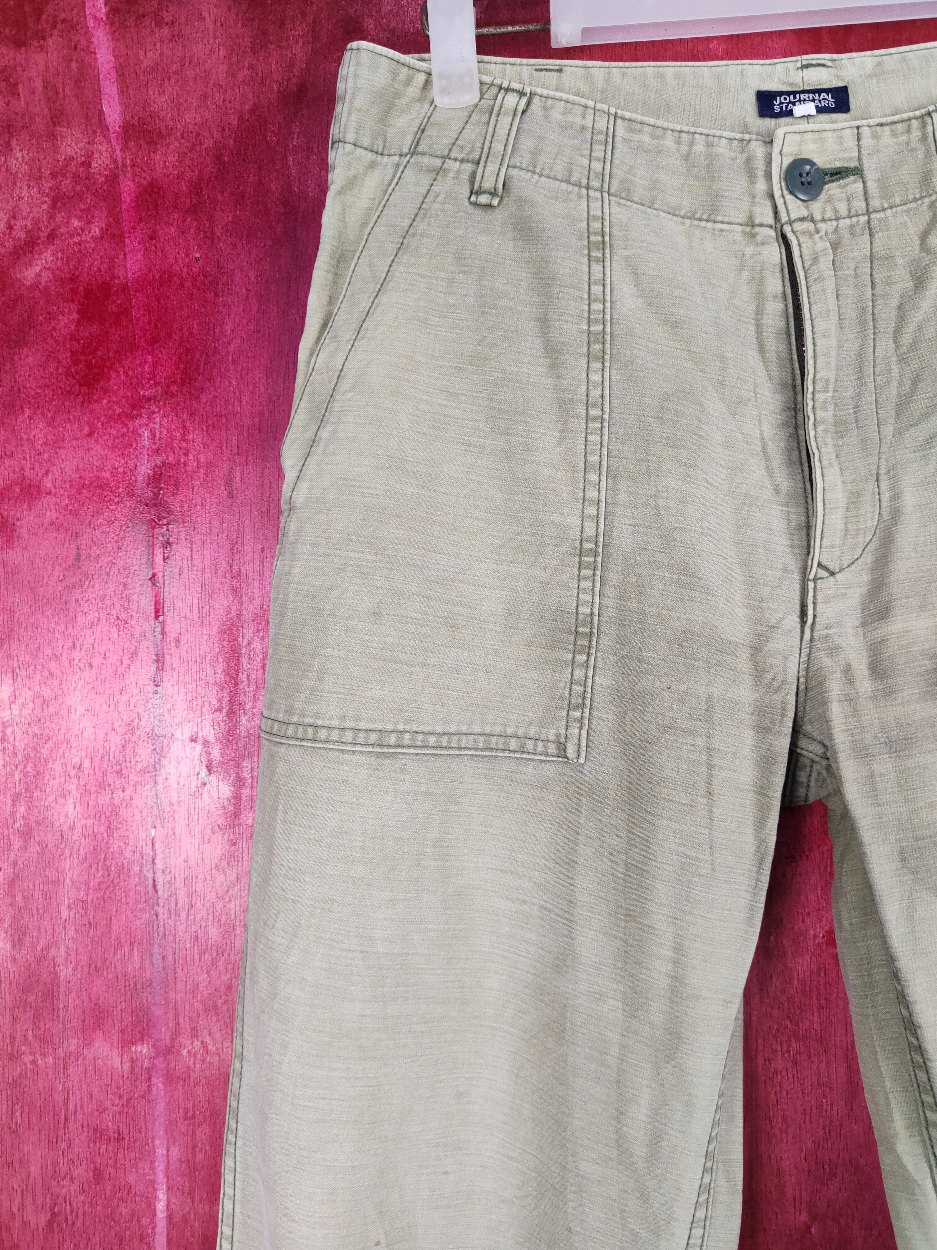 Japanese Brand × Journal Standard Journal Standard Olive Multipocket Casual Pants #S772 Size US 30 / EU 46 - 3 Thumbnail