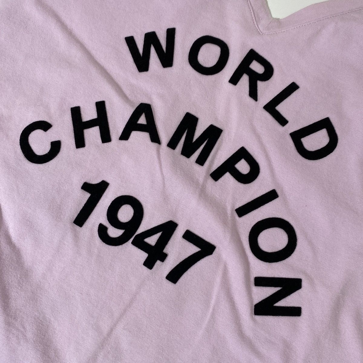 Dior × John Galliano × Vintage Dior 2003 Pink J'adore Dior V Neck T-shirt Size M / US 6-8 / IT 42-44 - 8 Thumbnail