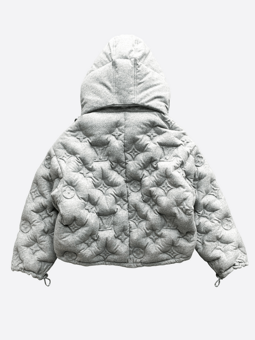 Louis Vuitton Grey Monogram 'Boyhood' Puffer Jacket