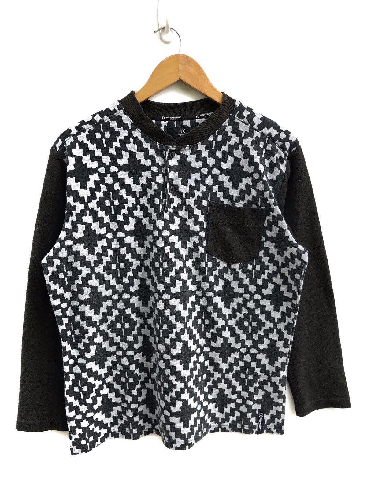 Hiroko Koshino Homme Japanese Brand Hiroko Koshino Relaxing Fullprint Sweatshirt Size US M / EU 48-50 / 2 - 1 Thumbnail