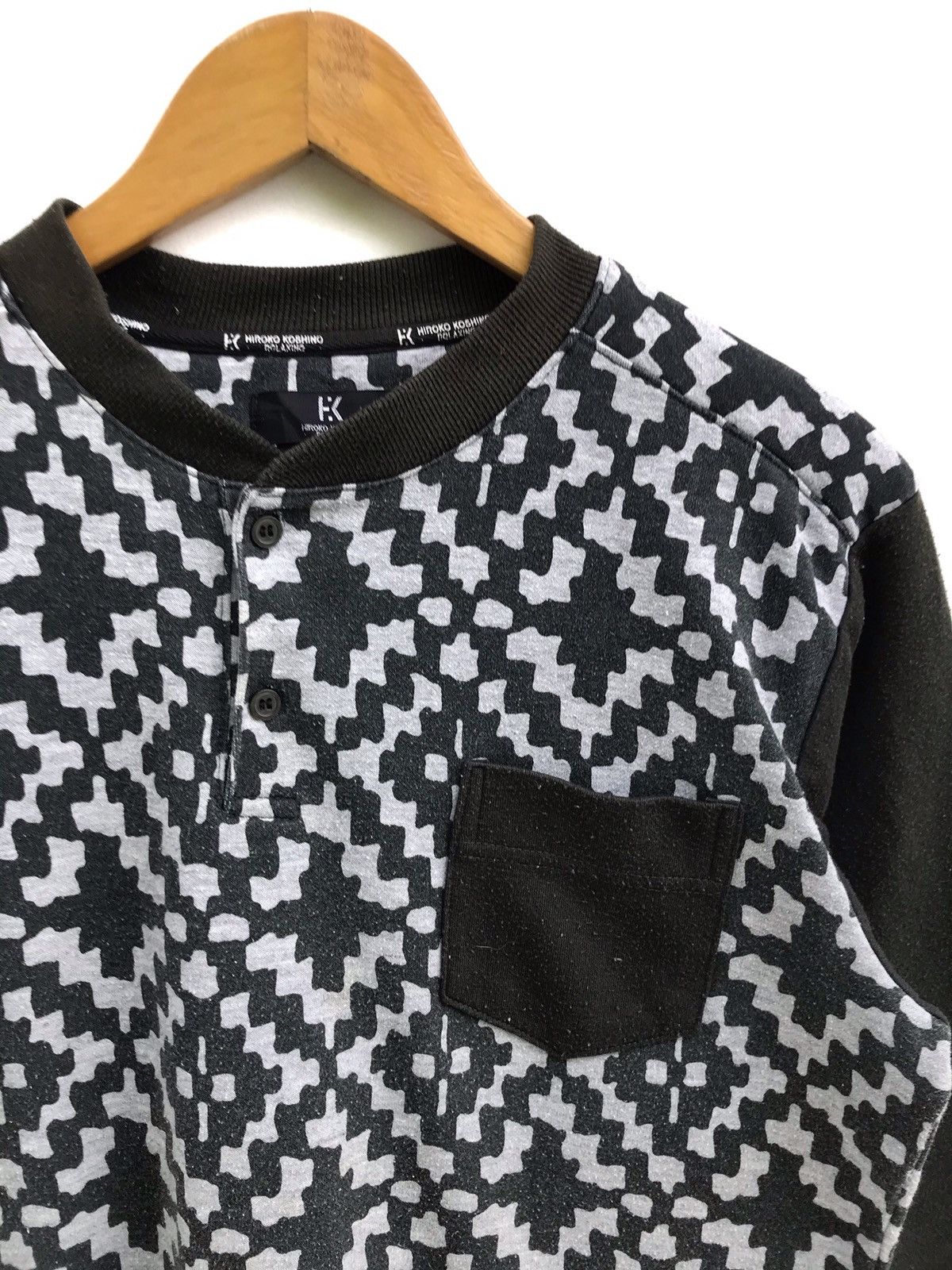 Hiroko Koshino Homme Japanese Brand Hiroko Koshino Relaxing Fullprint Sweatshirt Size US M / EU 48-50 / 2 - 3 Thumbnail