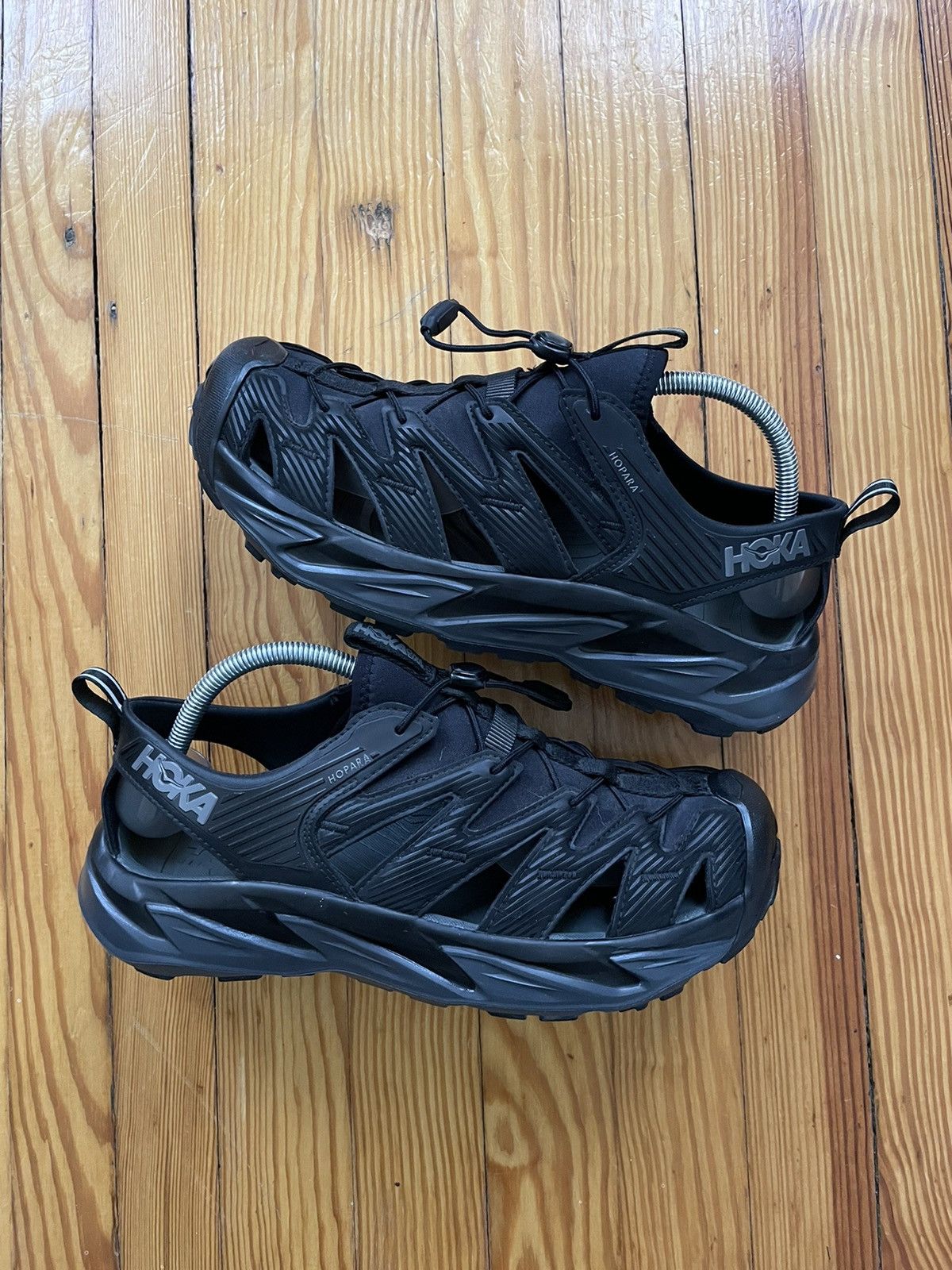 Hoka One Hopara Hiking Shoes Sandals Black