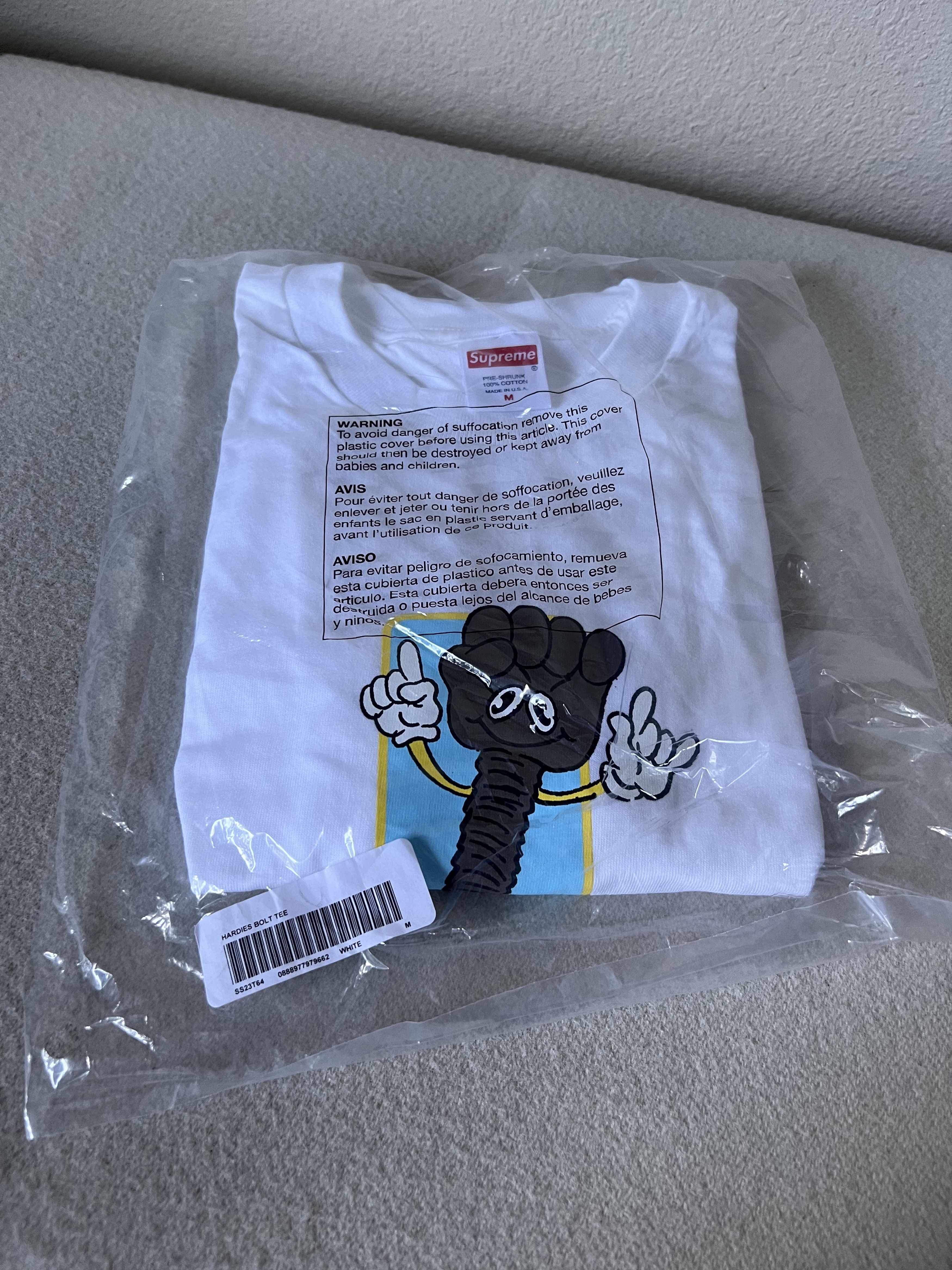 Hardies Hardware × Supreme Supreme Hardies Hardware Bolt Tee in White Size US M / EU 48-50 / 2 - 2 Thumbnail