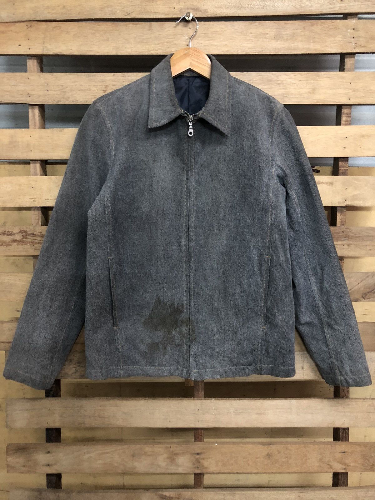 Yohji Yamamoto 🔥A.A.R Yohji Yamamoto Bomber Design Studio Denim Jacket Size US S / EU 44-46 / 1 - 1 Thumbnail