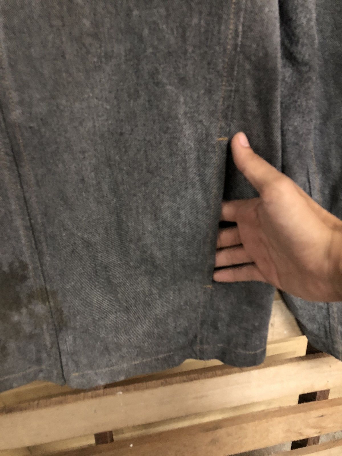Yohji Yamamoto 🔥A.A.R Yohji Yamamoto Bomber Design Studio Denim Jacket Size US S / EU 44-46 / 1 - 10 Thumbnail