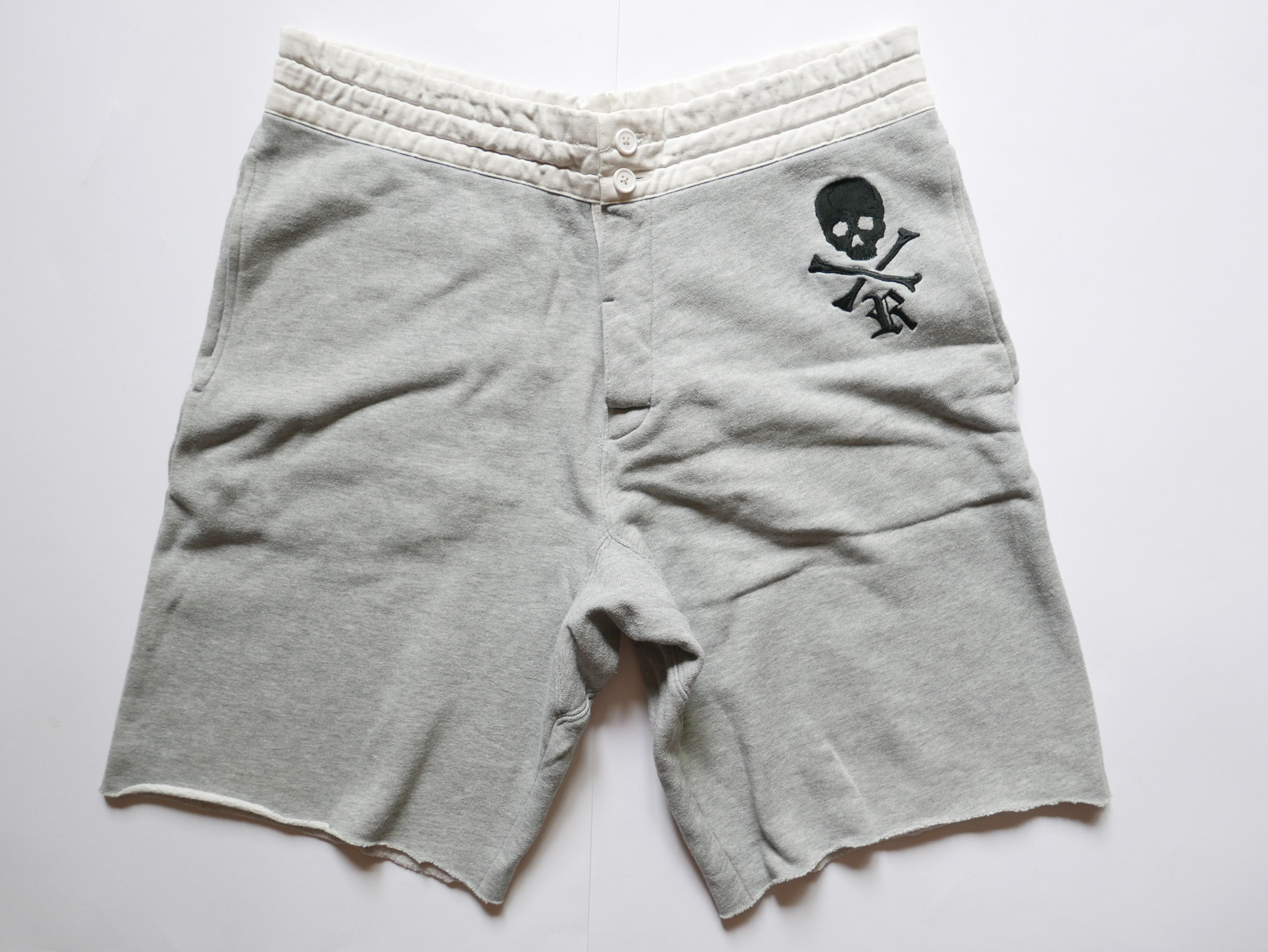 Ralph Lauren Rugby Ralph Lauren Rugby Shorts Fleece Gray Skull R Bones RARE M Grailed