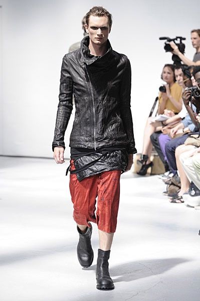 Julius Grail Archive Julius Most Signature Cowl Neck Leather Jacket Size US M / EU 48-50 / 2 - 23 Thumbnail