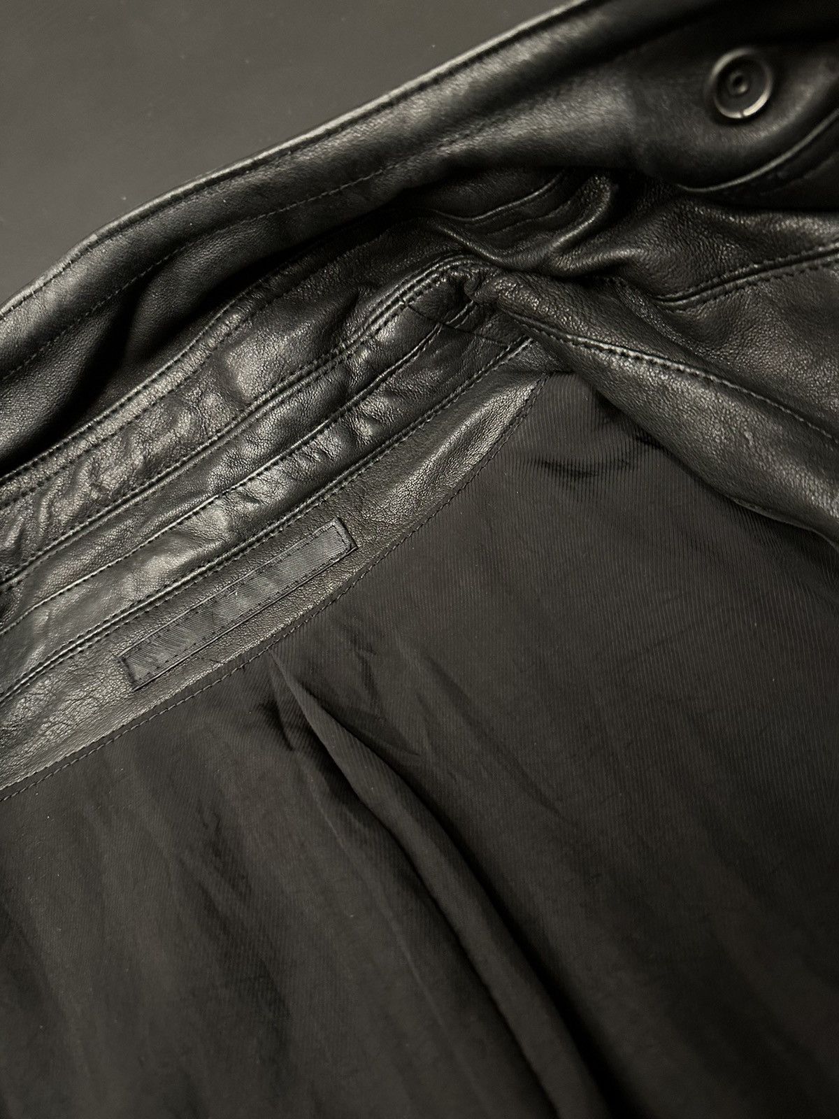 Julius Grail Archive Julius Most Signature Cowl Neck Leather Jacket Size US M / EU 48-50 / 2 - 14 Thumbnail