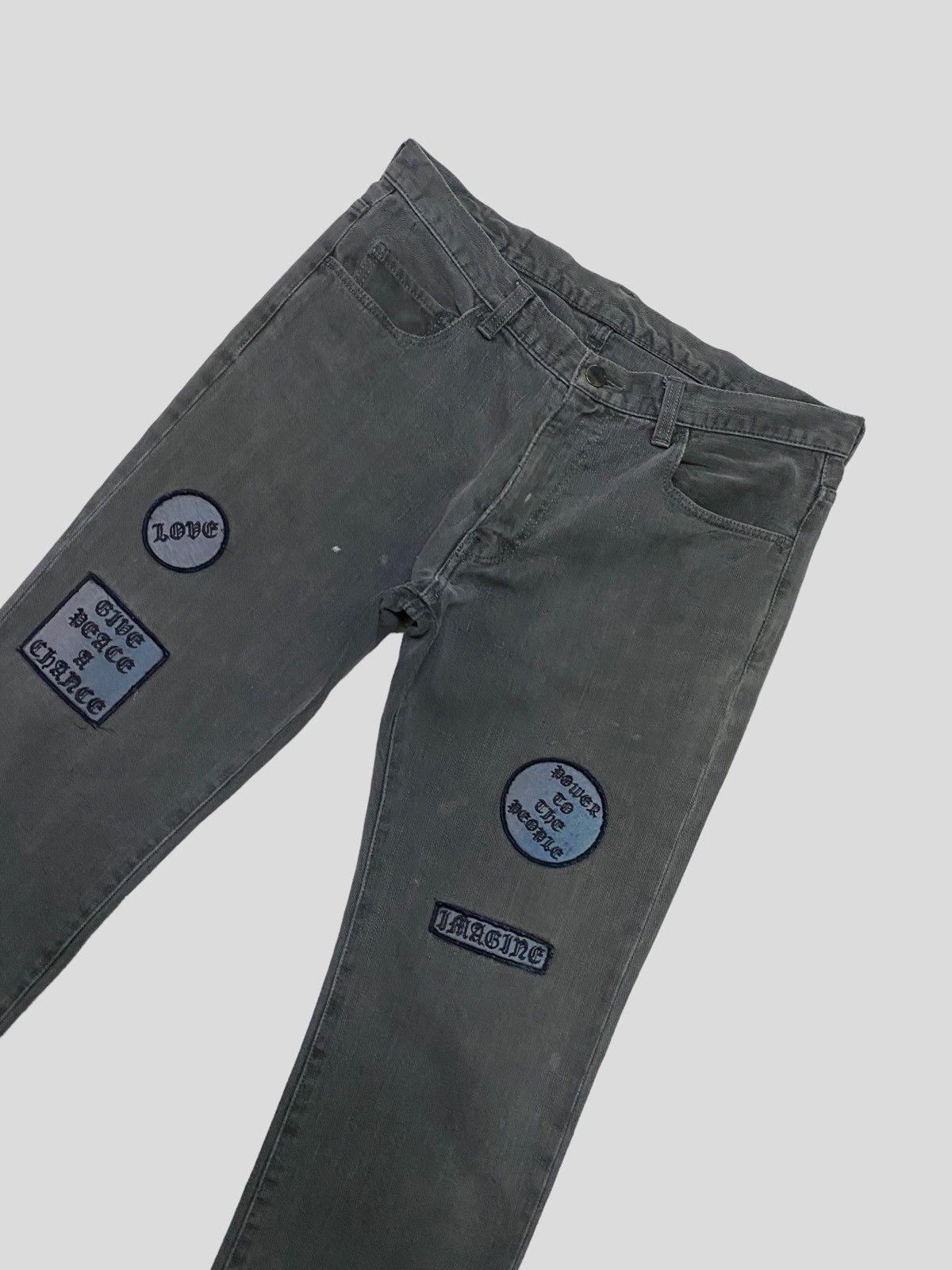 Number (N)ine Number (N)ine AWO4 'Give Peace A Chance' Denim Jeans Size US 29 - 3 Thumbnail