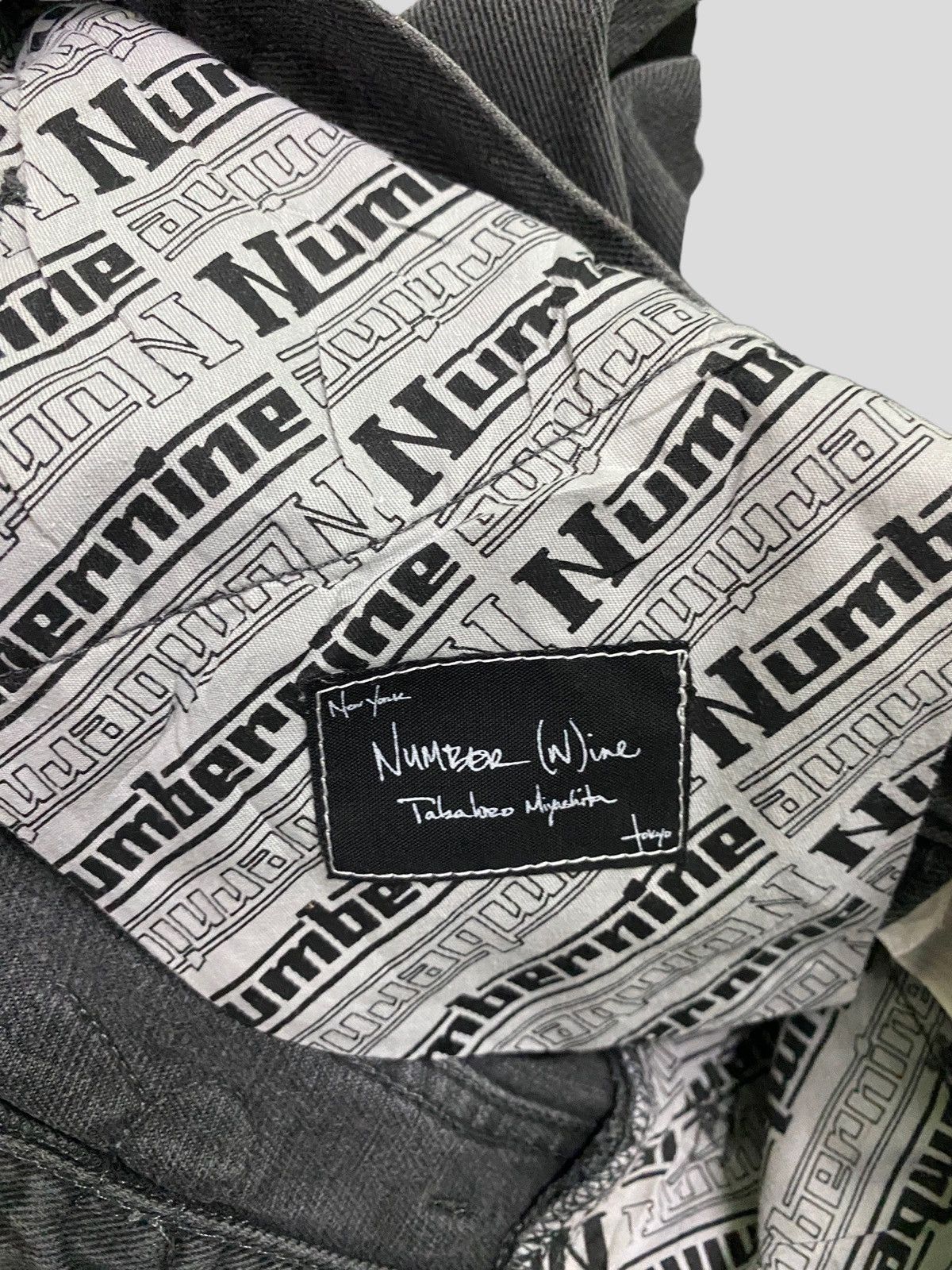 Number (N)ine Number (N)ine AWO4 'Give Peace A Chance' Denim Jeans Size US 29 - 10 Thumbnail