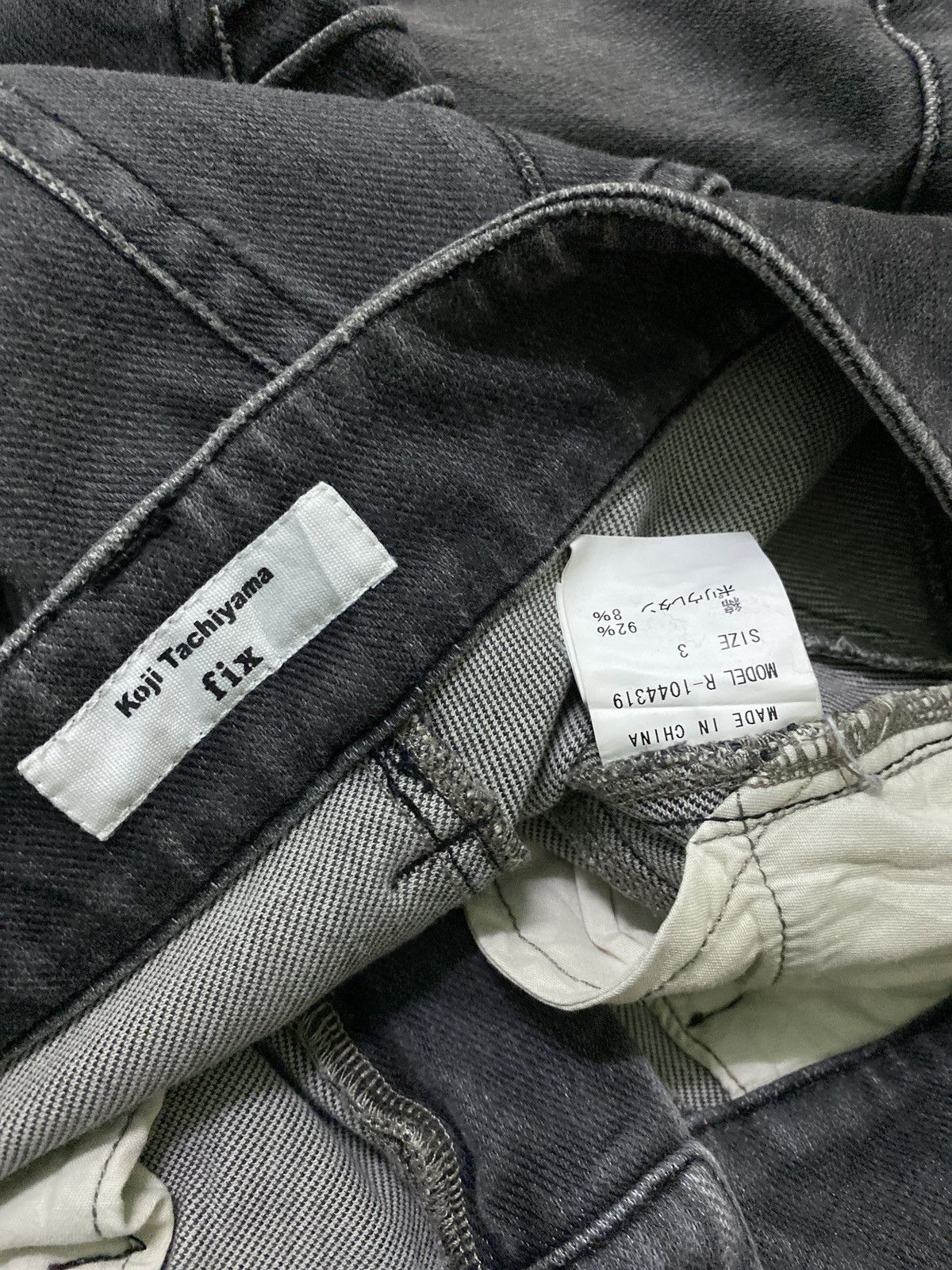 Japanese Brand × Vintage VINTAGE KOJI TACHIYAMA BIKERS ZIPPER DESIGN SKINNY FIT Size US 28 / EU 44 - 12 Thumbnail