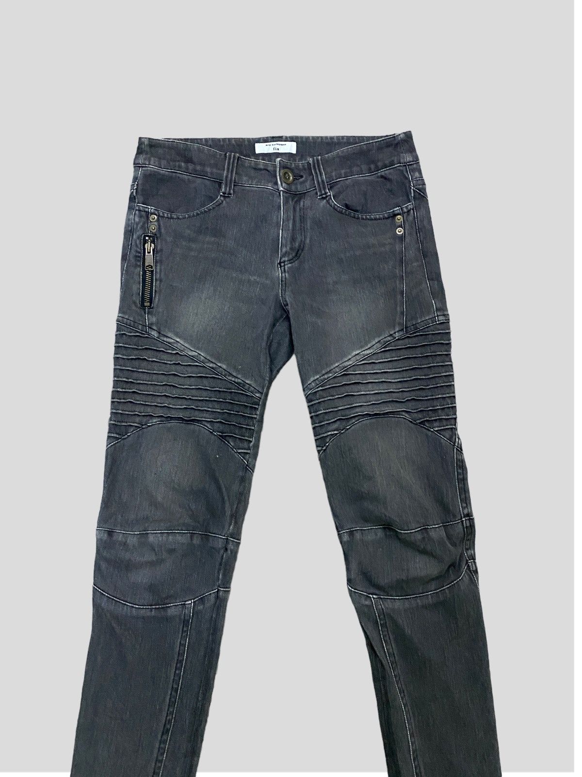 Japanese Brand × Vintage VINTAGE KOJI TACHIYAMA BIKERS ZIPPER DESIGN SKINNY FIT Size US 28 / EU 44 - 6 Thumbnail