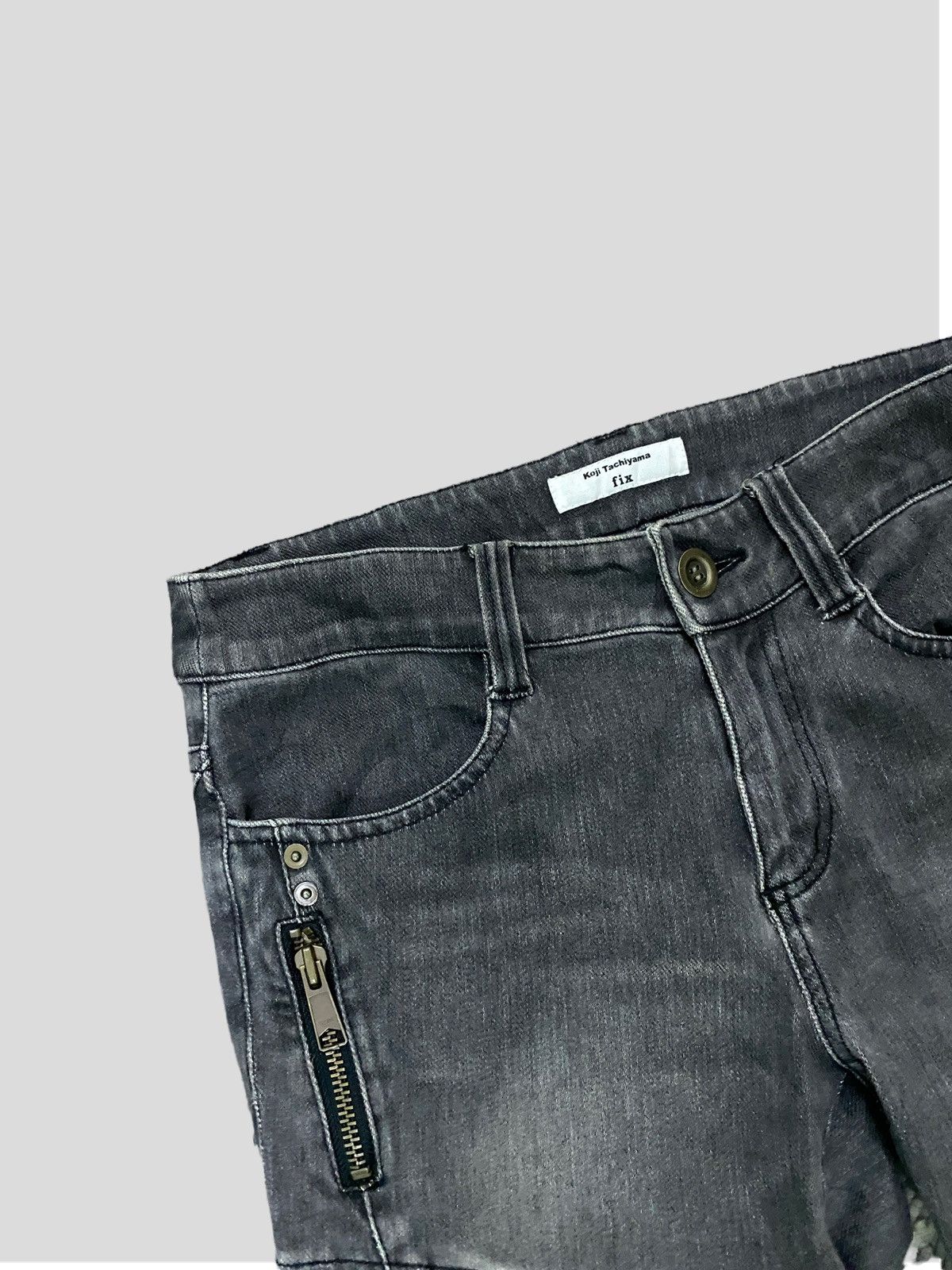 Japanese Brand × Vintage VINTAGE KOJI TACHIYAMA BIKERS ZIPPER DESIGN SKINNY FIT Size US 28 / EU 44 - 7 Thumbnail