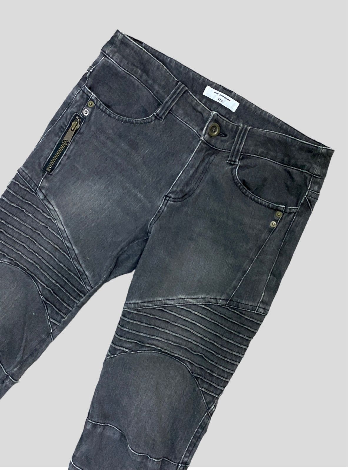Japanese Brand × Vintage VINTAGE KOJI TACHIYAMA BIKERS ZIPPER DESIGN SKINNY FIT Size US 28 / EU 44 - 4 Thumbnail