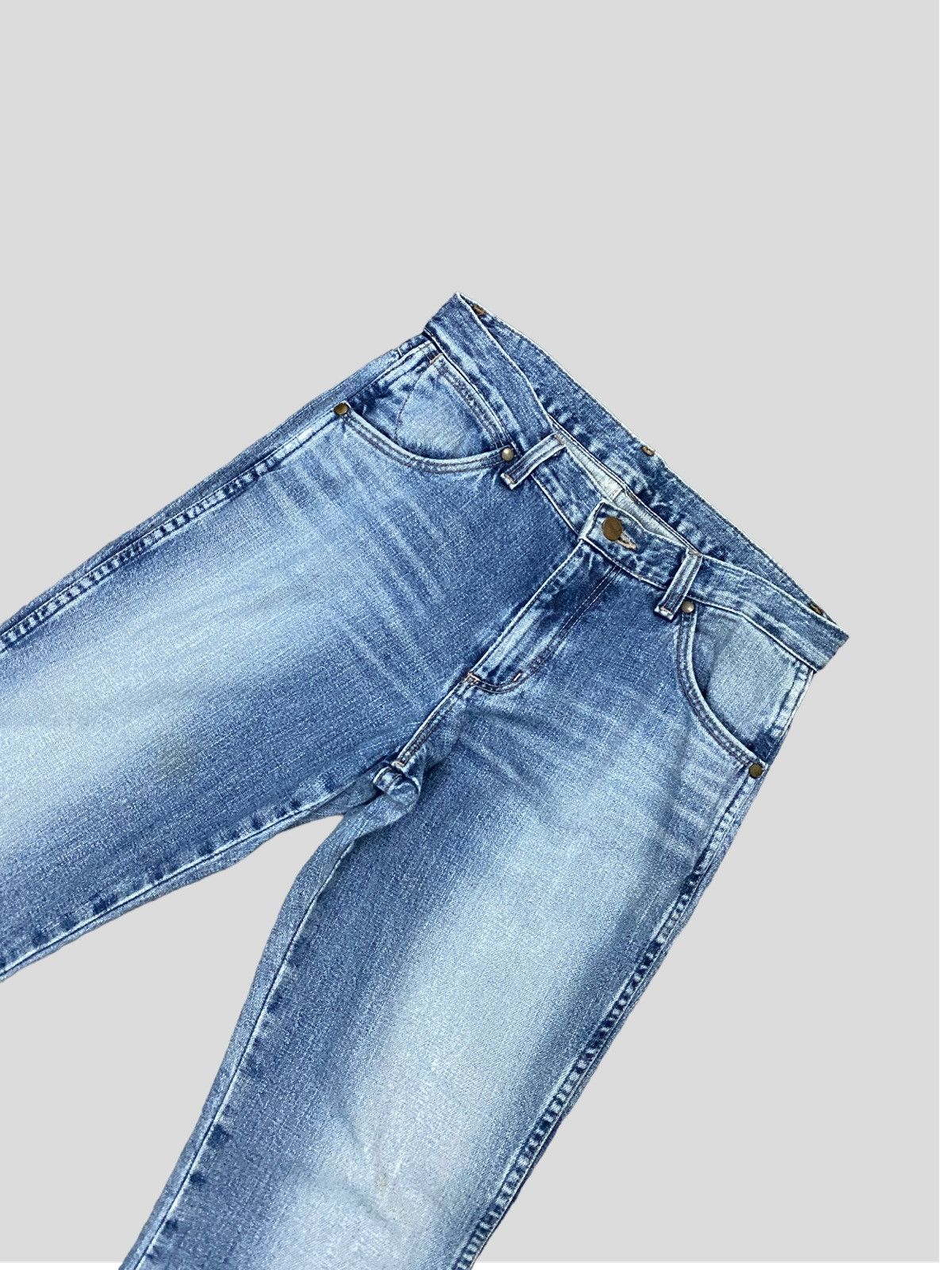 Japanese Brand × Vintage × Wrangler VINTAGE WRANGLER FLARED BOOTCUT DISTRESSED DENIM Size US 26 / EU 42 - 3 Thumbnail