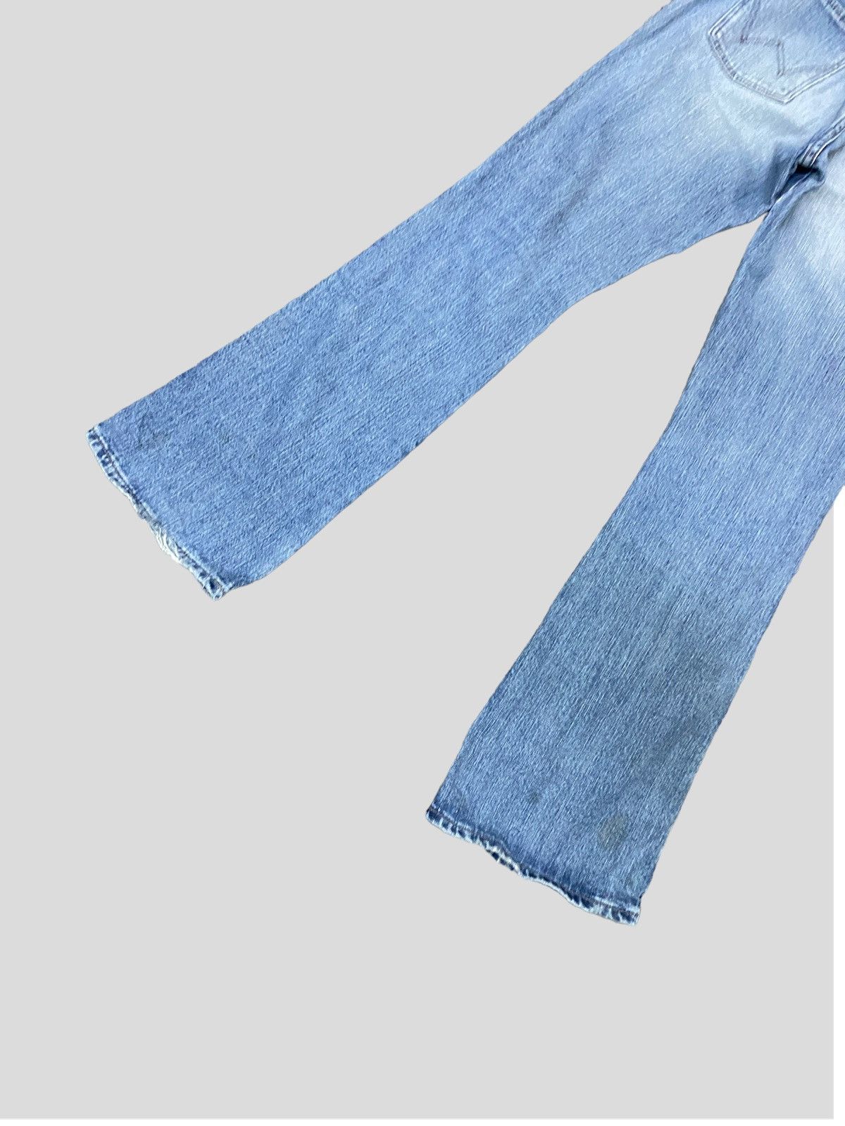 Japanese Brand × Vintage × Wrangler VINTAGE WRANGLER FLARED BOOTCUT DISTRESSED DENIM Size US 26 / EU 42 - 9 Thumbnail