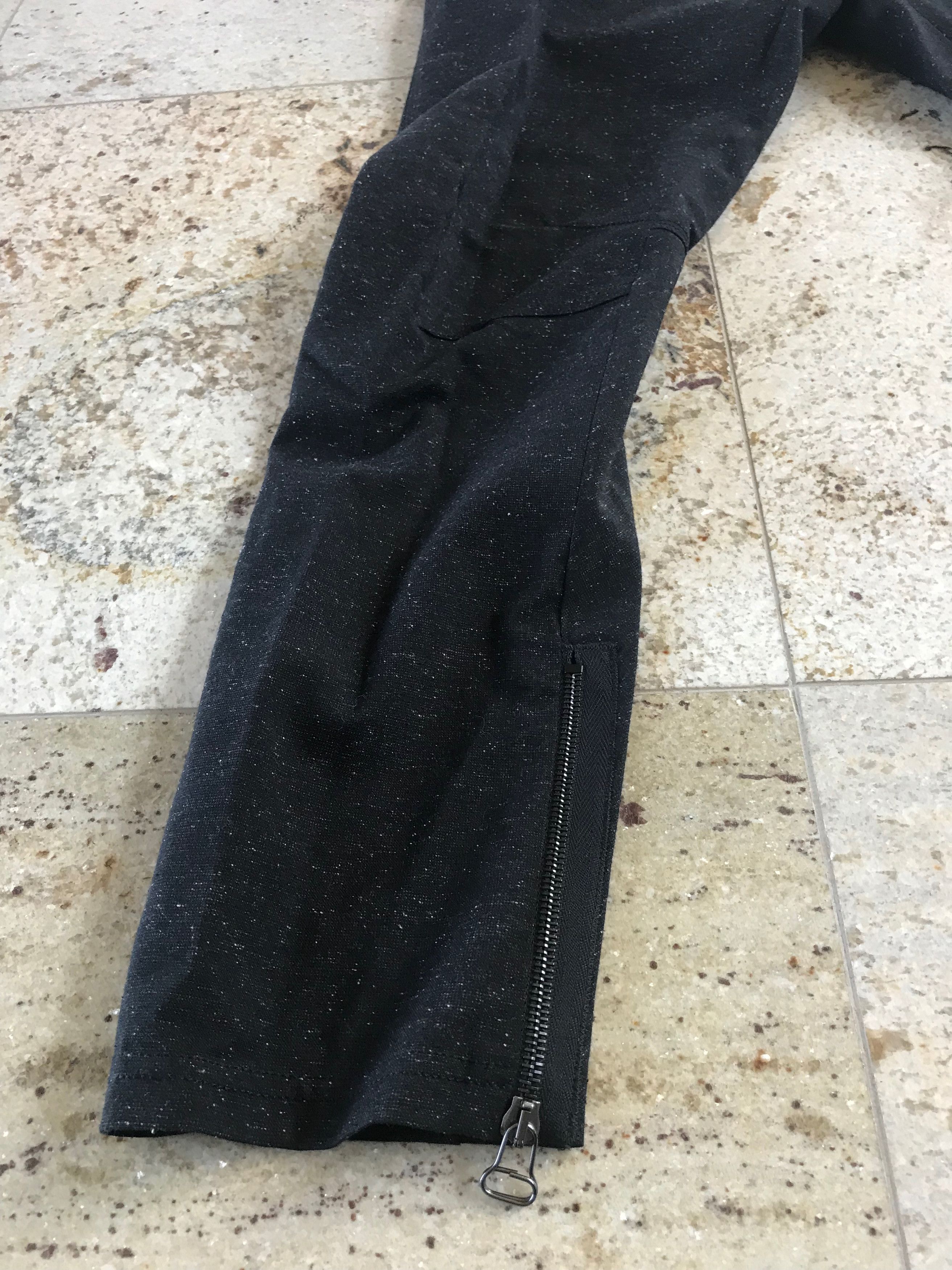 Lanvin Grey Melange Wool Biker Hem Zip Pants Size US 32 / EU 48 - 18 Thumbnail