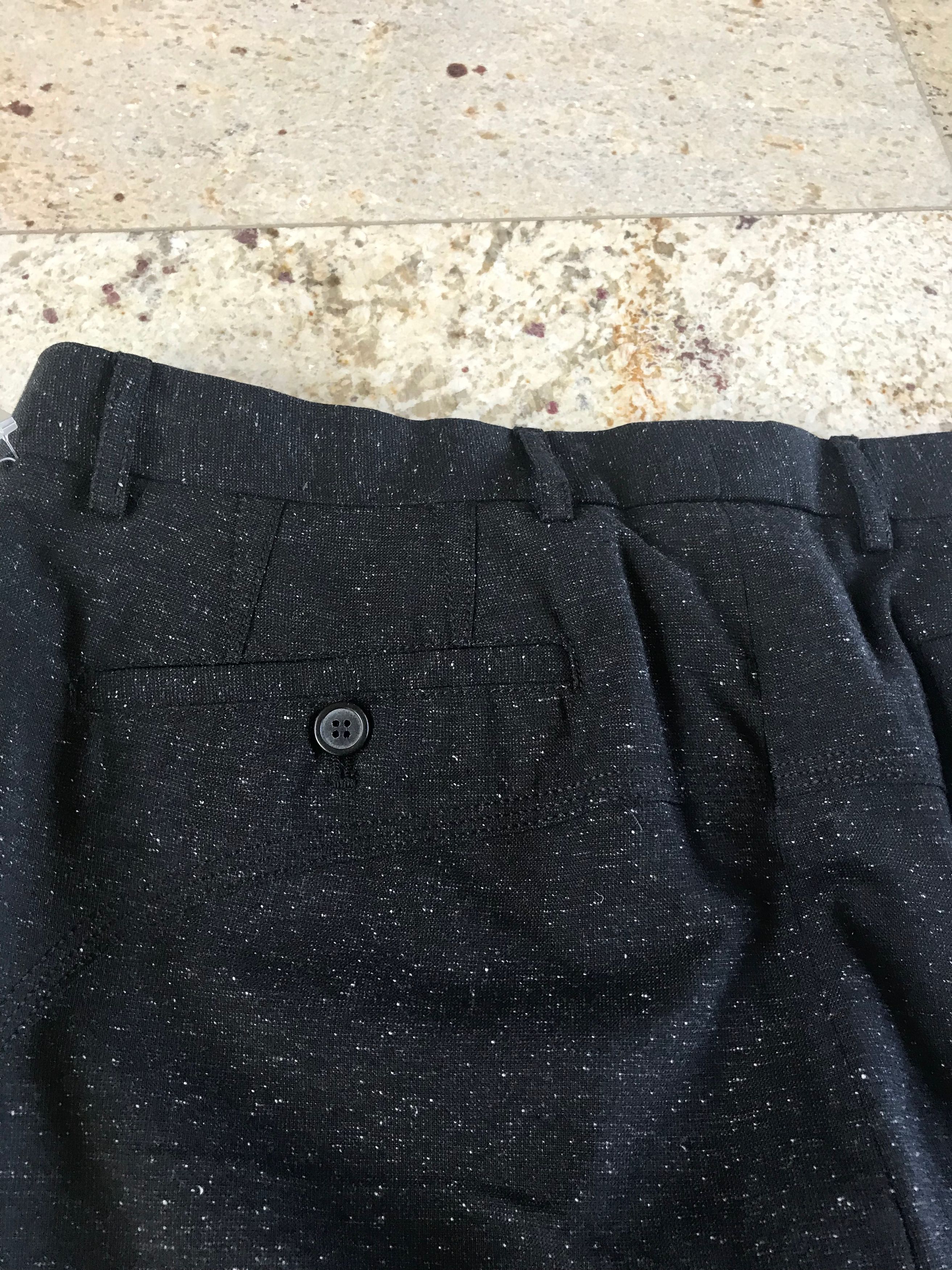 Lanvin Grey Melange Wool Biker Hem Zip Pants Size US 32 / EU 48 - 3 Thumbnail