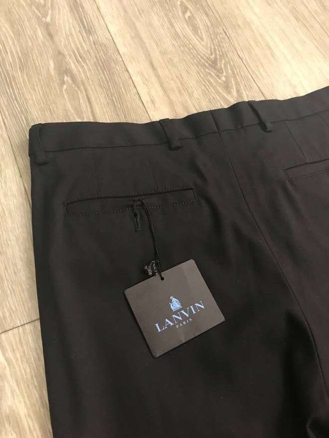 Lanvin 28, 30 & 32 / Casual Contrast Zip Hem Pants in Black Size US 30 / EU 46 - 13 Thumbnail