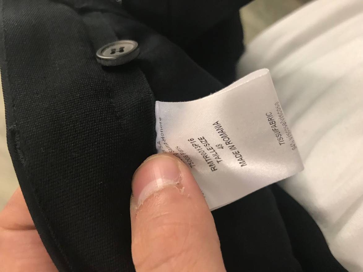 Lanvin 28, 30 & 32 / Casual Contrast Zip Hem Pants in Black Size US 30 / EU 46 - 11 Thumbnail