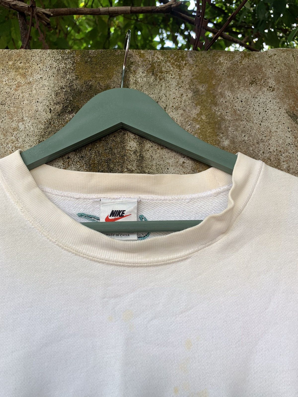 Nike × Vintage Vintage 90’s Distressed Nike Spellout Logo Sweatshirt Size US XL / EU 56 / 4 - 7 Thumbnail